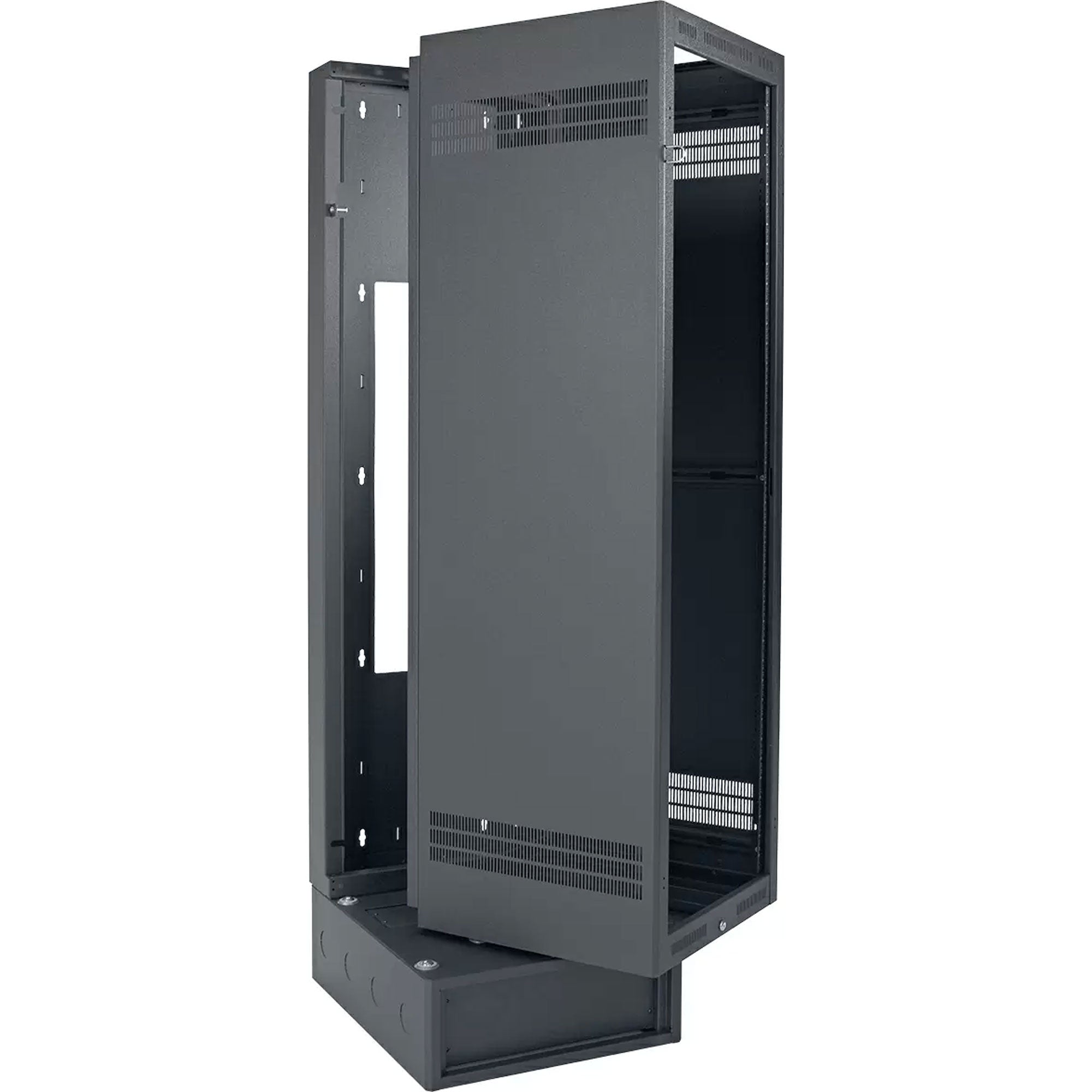 Lowell LWBR-4428 Wall Rack with Base (44U, 28" Deep)