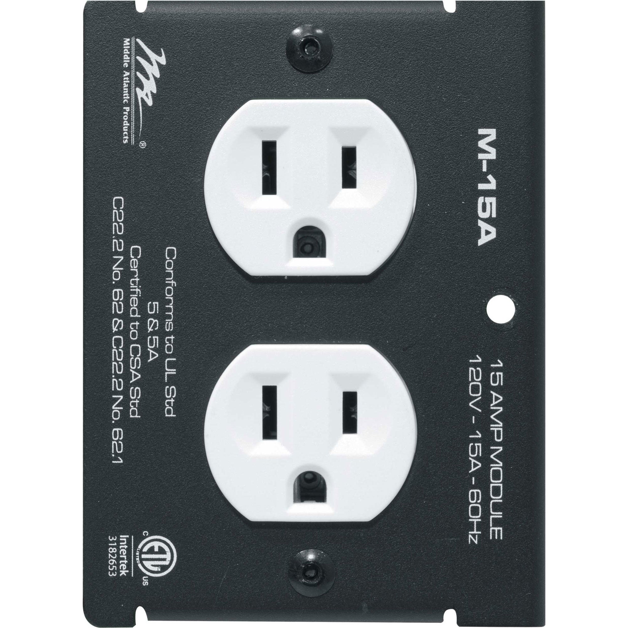 Middle Atlantic M-15A Switchable Power Module