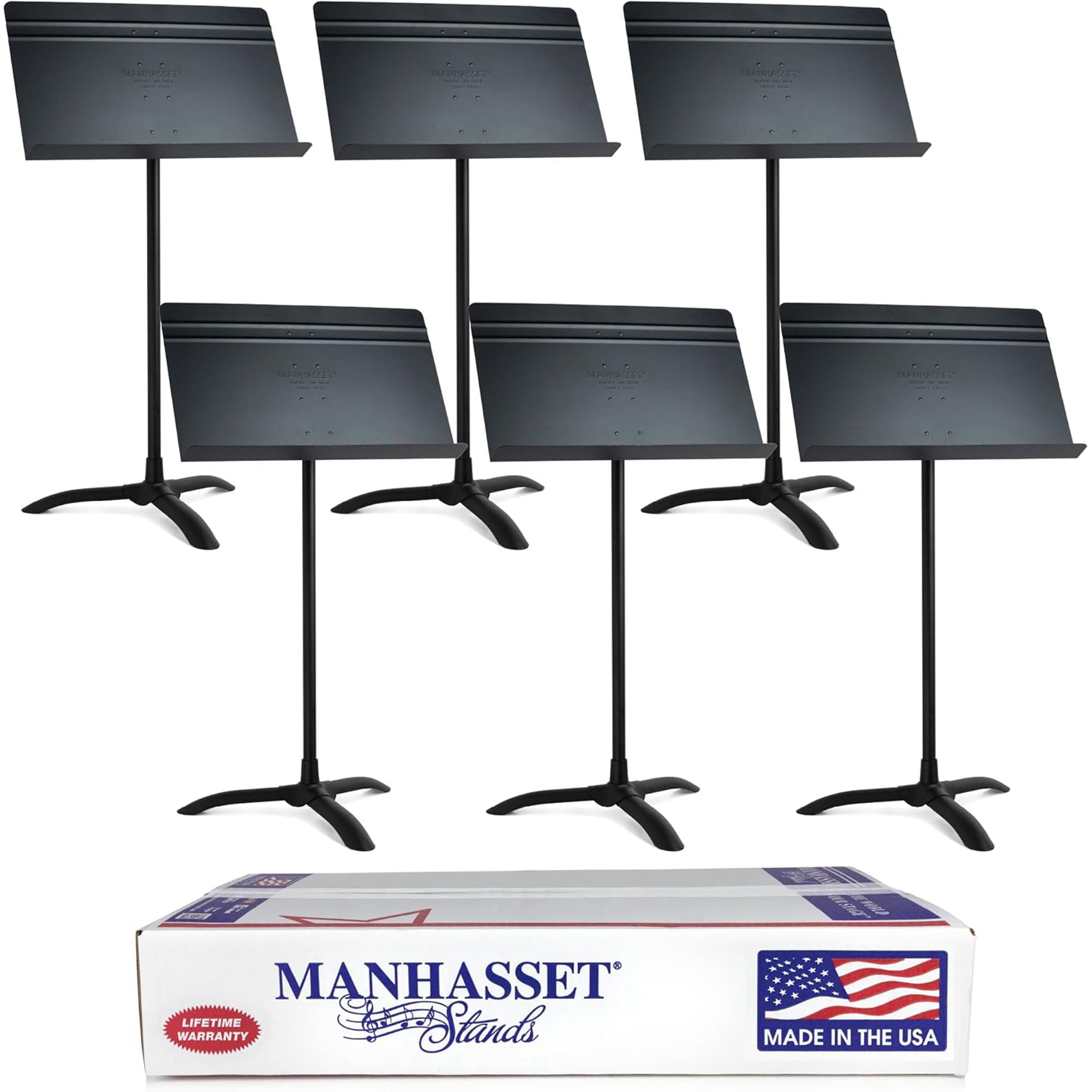 Manhasset 48 Symphony Sheet Music Stand (6 Pack)