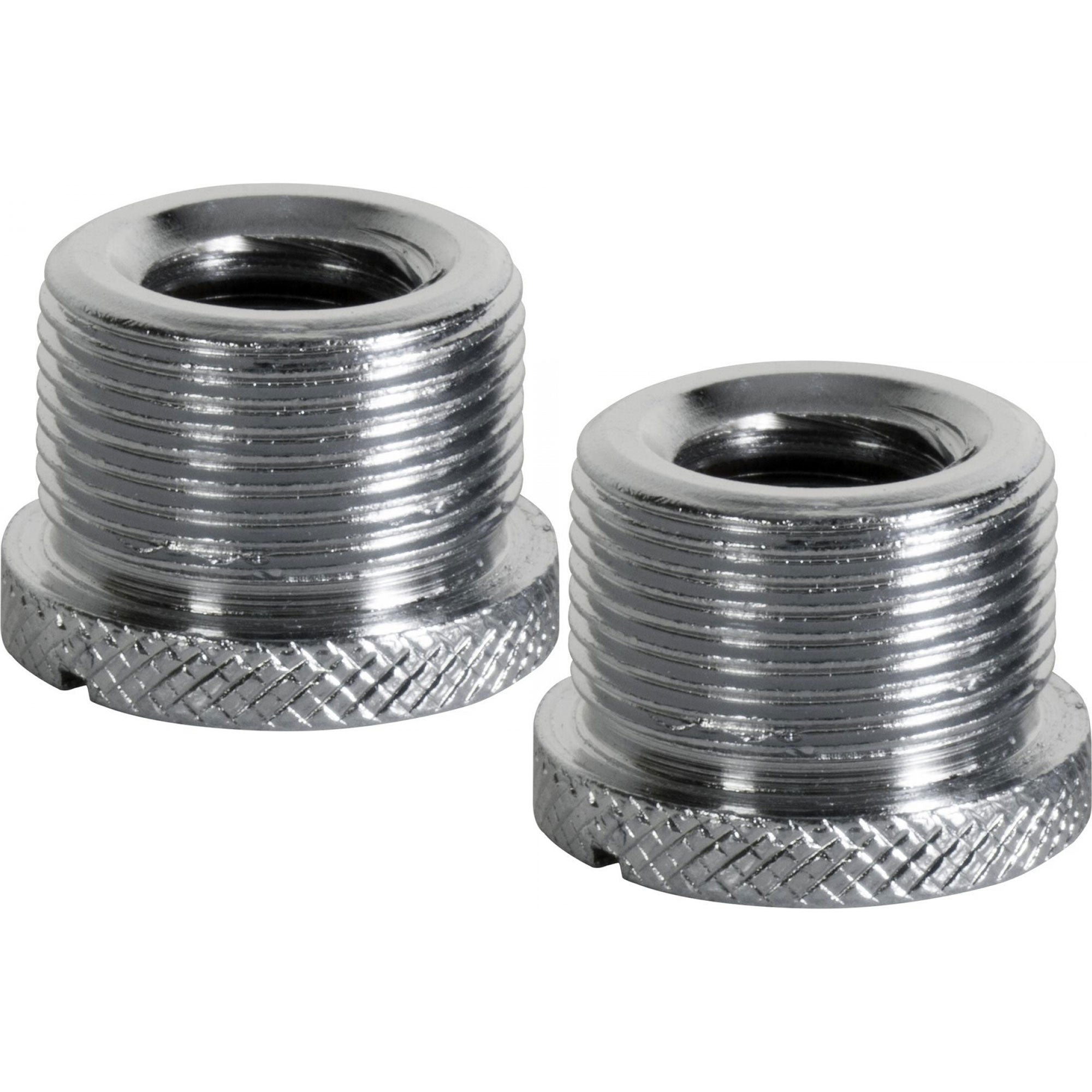 On-Stage MA-300 5/8" Male to 3/8" Female Mic Screw Adapters with Flange (2 Pack)