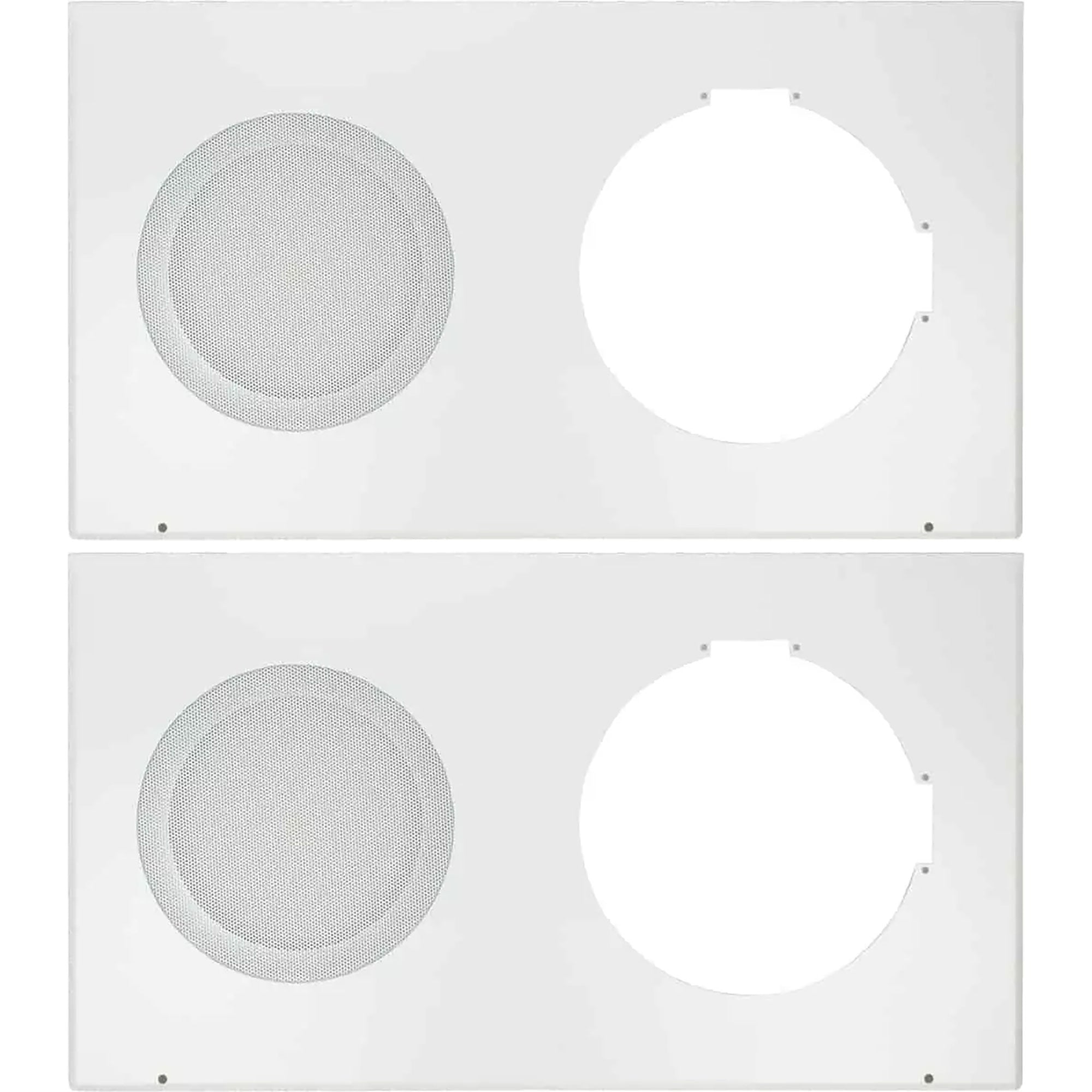 Lowell MC-301 Round Grille with Frame for Recessed Clock-Speaker Center (2 Pack)