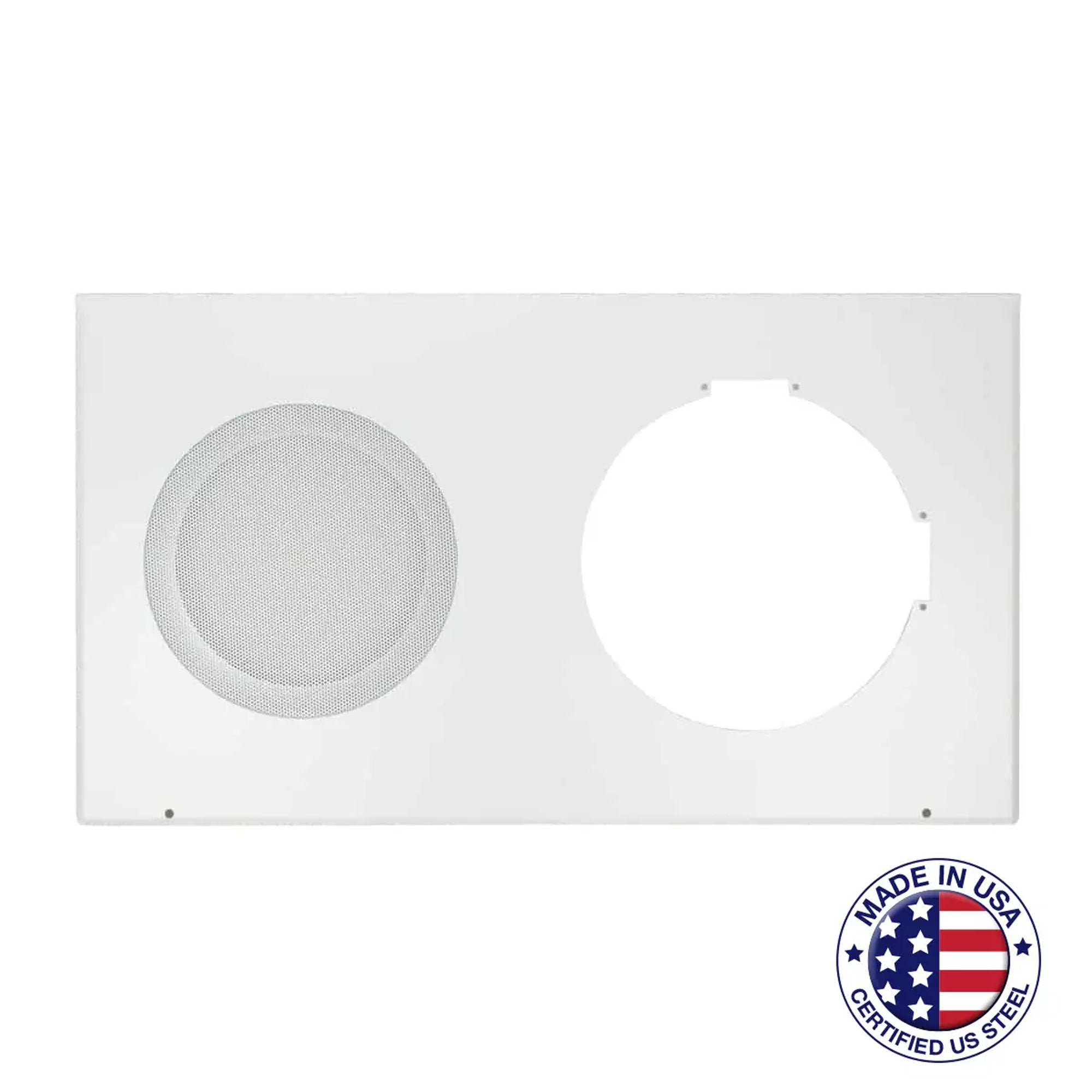 Lowell MC-301 Round Grille with Frame for Recessed Clock-Speaker Center (2 Pack)