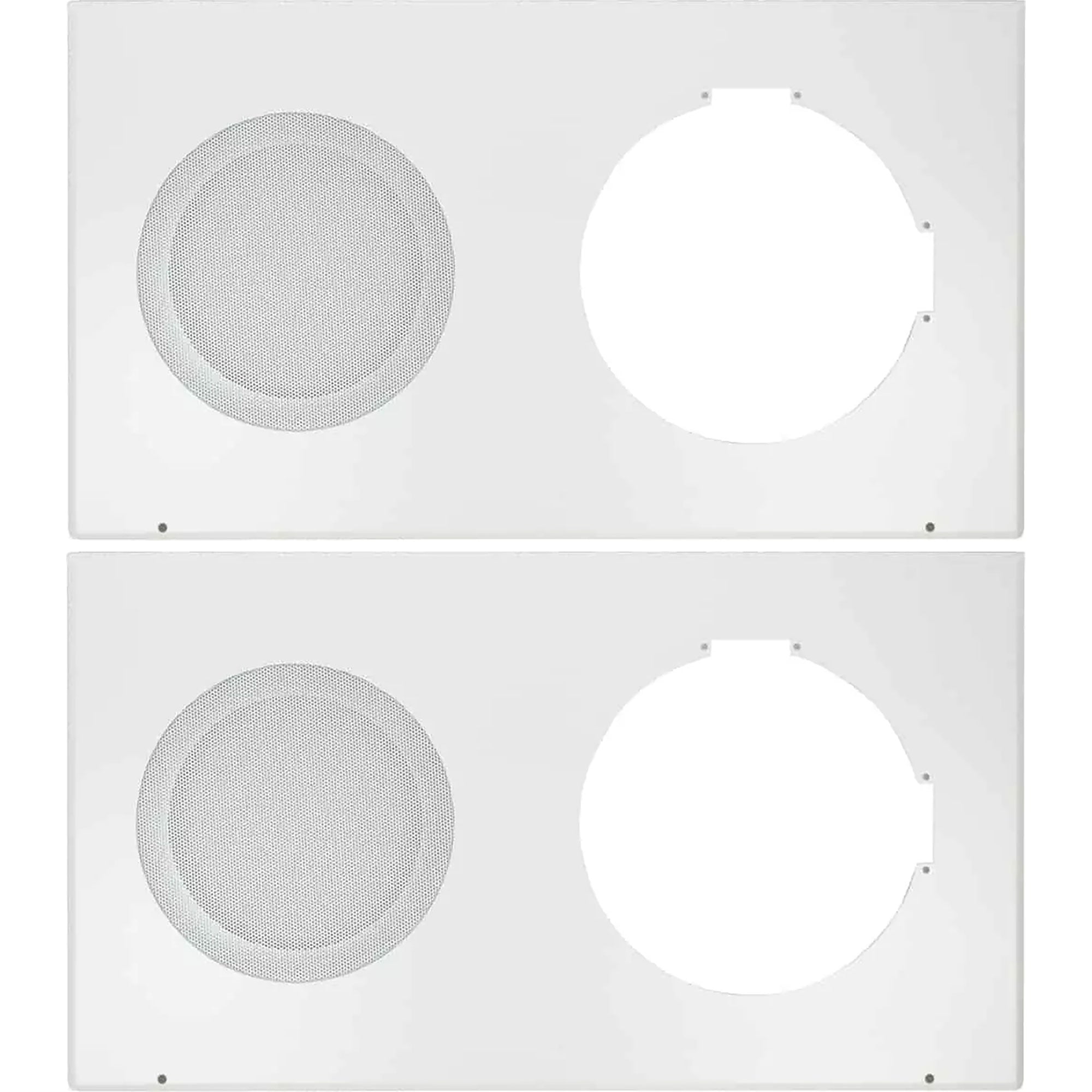 Lowell MC-701 Round Grille with Frame for Surface Mount Clock-Speaker Center (2 Pack)