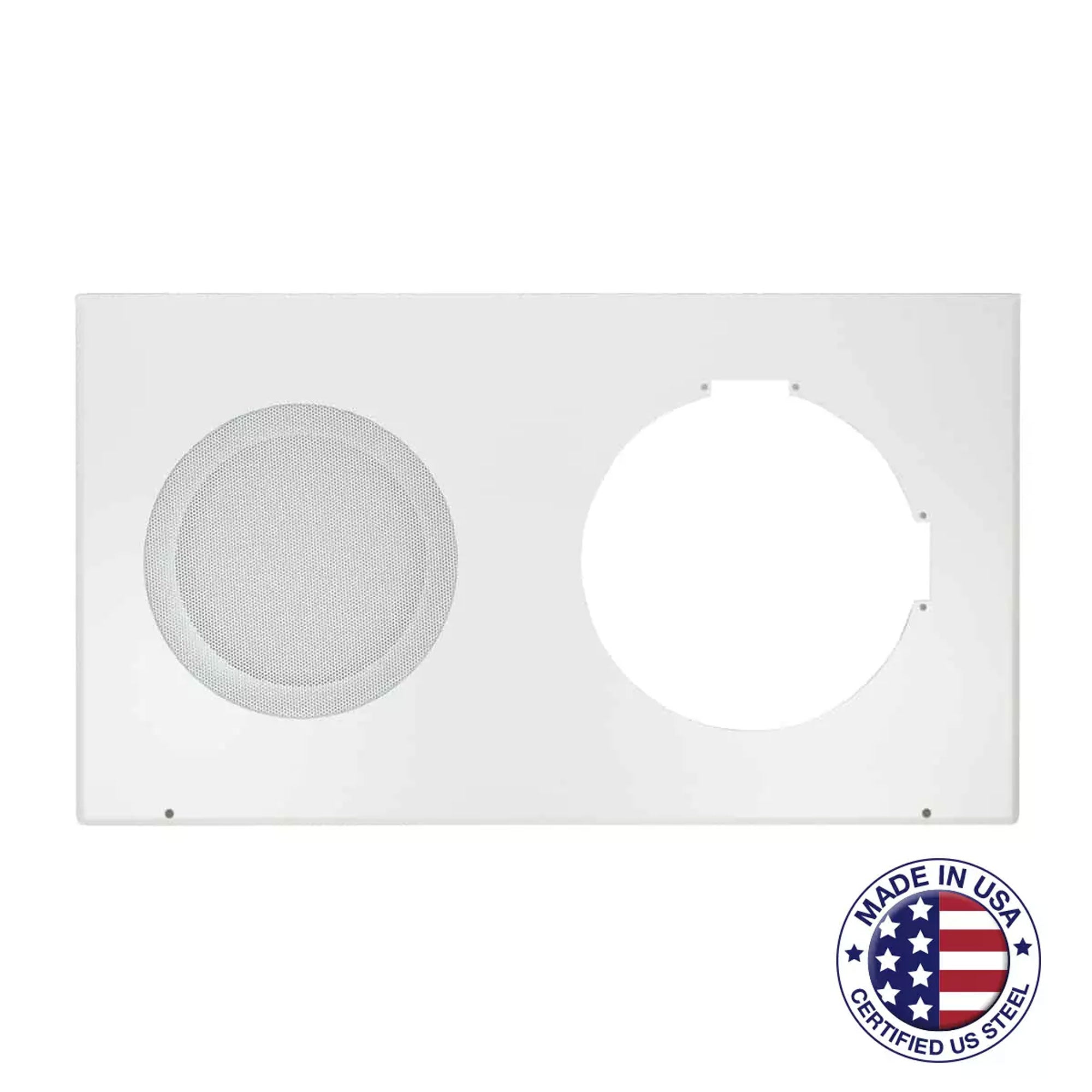 Lowell MC-701 Round Grille with Frame for Surface Mount Clock-Speaker Center (2 Pack)