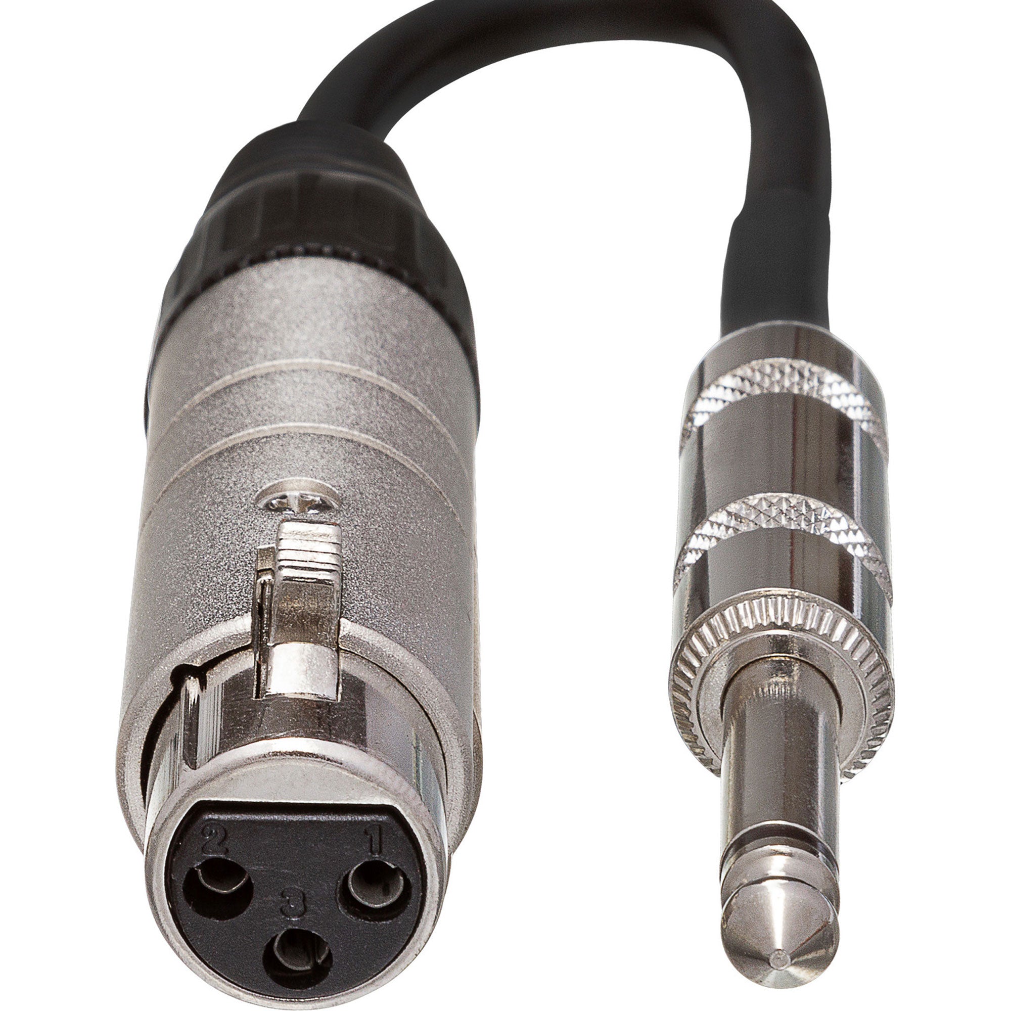 Hosa MIT-176 XLR Female to 1/4" TS Male Impedance Transformer Cable (6")