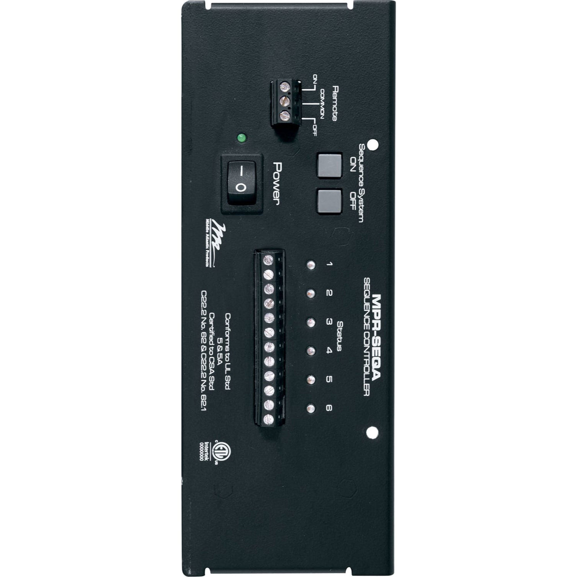 Middle Atlantic MPR-SEQA Power Sequencing Controller