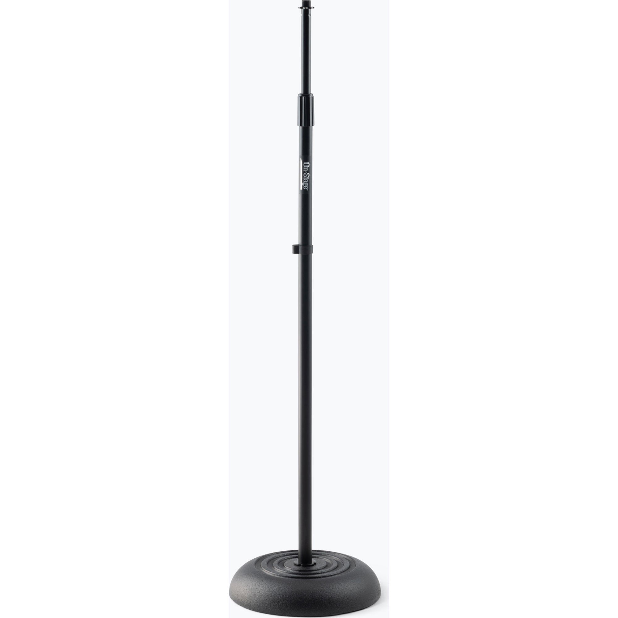 On-Stage MS7201B Round Base Microphone Stand (Black)