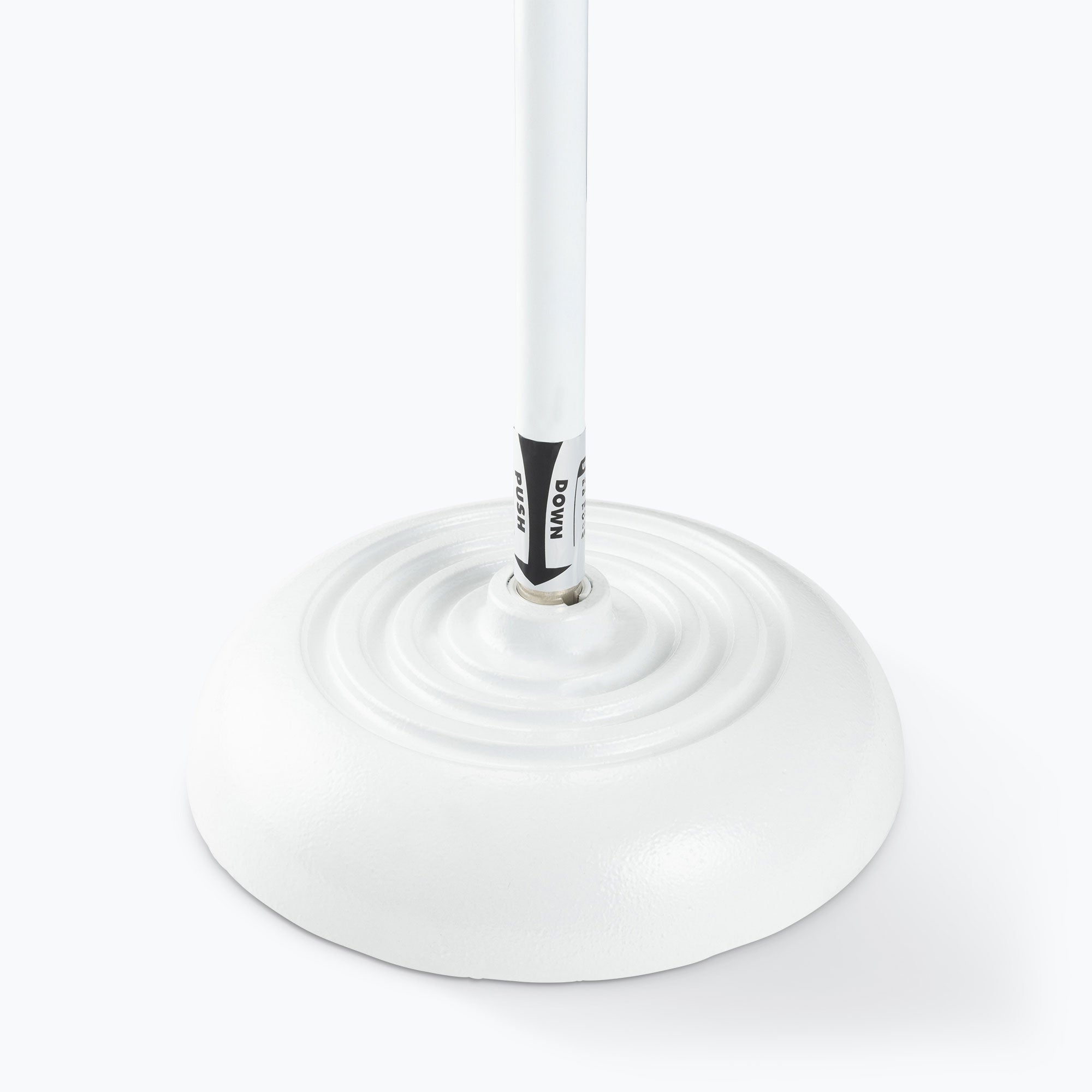 On-Stage MS7201QTRW Round Base Quarter-Turn Microphone Stand (White)