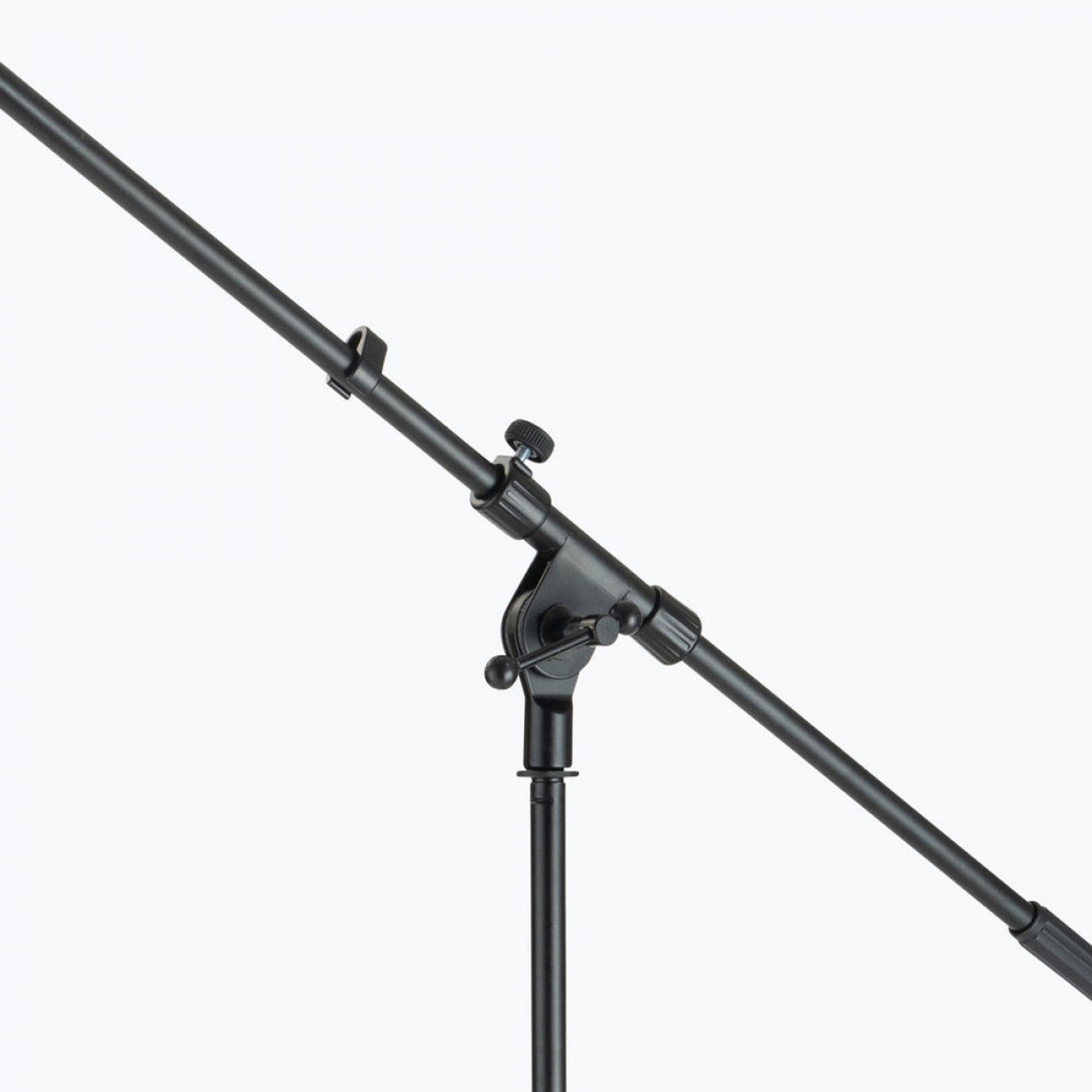 On-Stage MS7701B Tripod Base Euro-Style Microphone Boom Stand (Black)