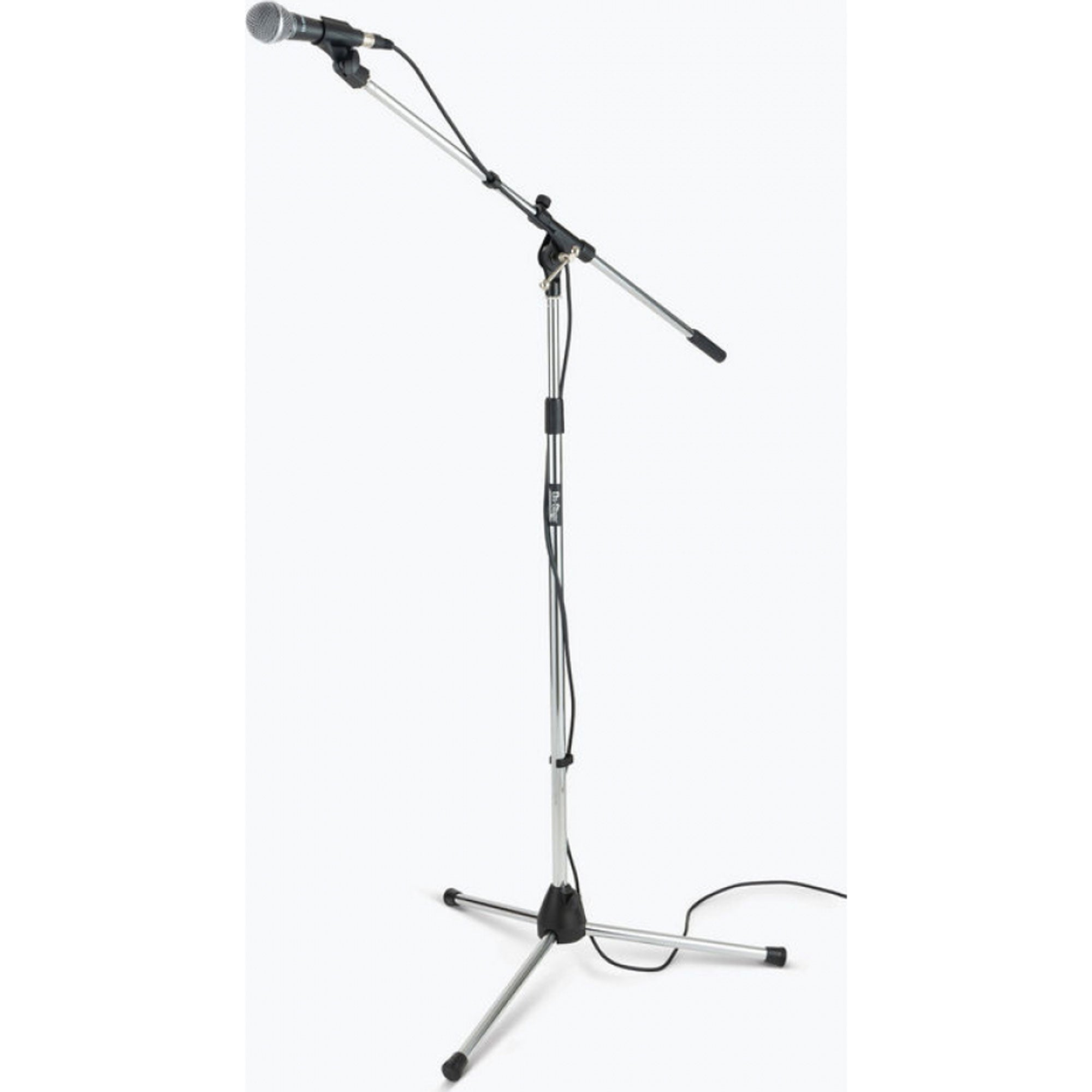 On-Stage MS7701C Tripod Base Euro-Style Microphone Boom Stand (Chrome)