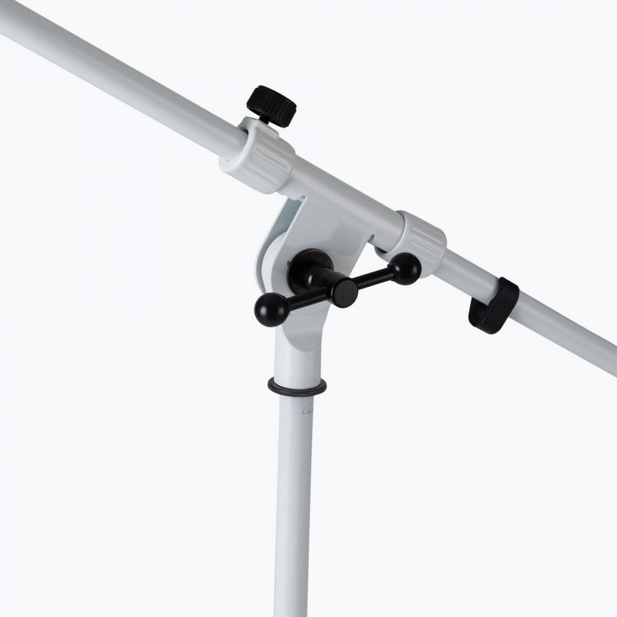 On-Stage MS7801W Tripod Base Euro-Style Microphone Boom Stand (White)