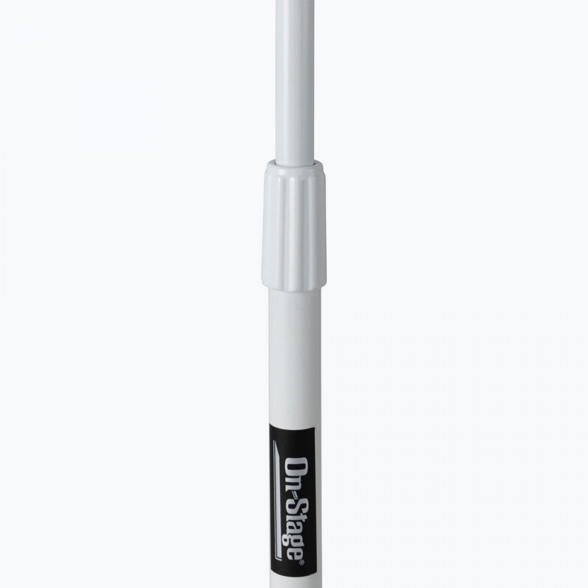 On-Stage MS7801W Tripod Base Euro-Style Microphone Boom Stand (White)