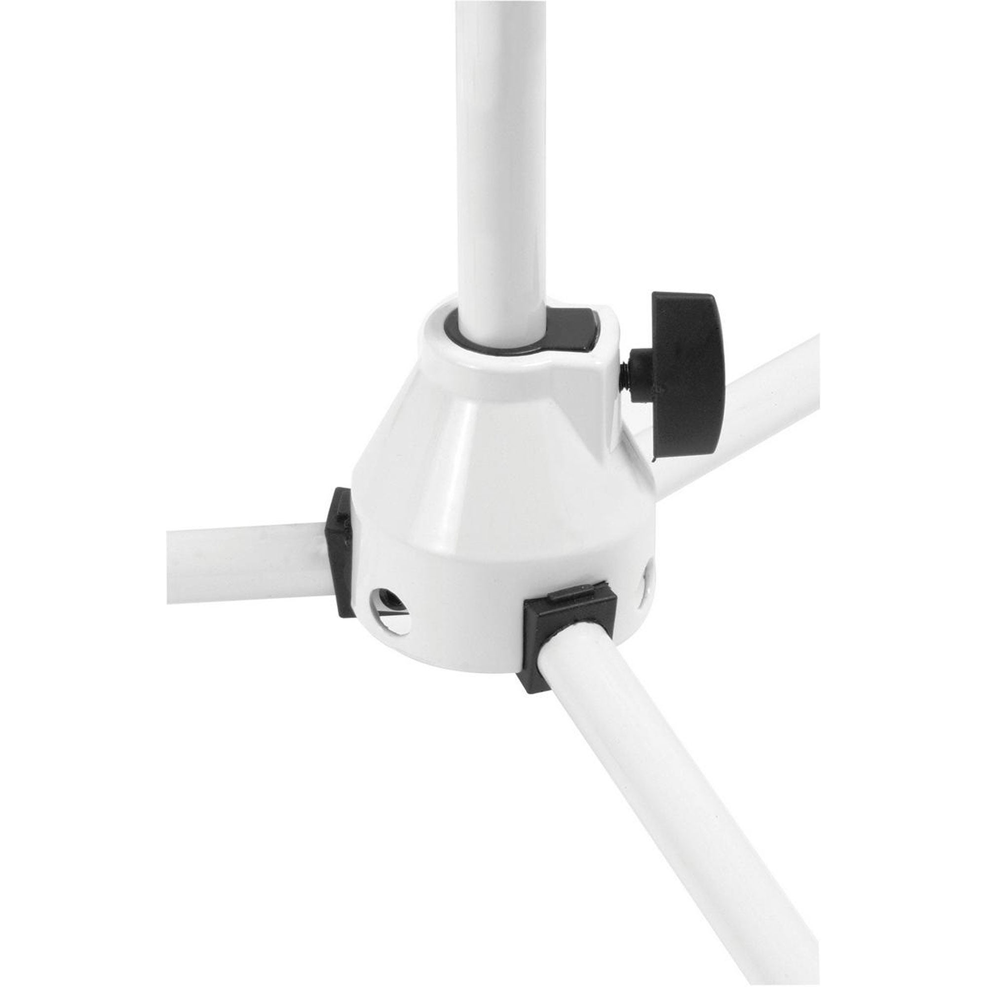 On-Stage MS7801W Tripod Base Euro-Style Microphone Boom Stand (White)