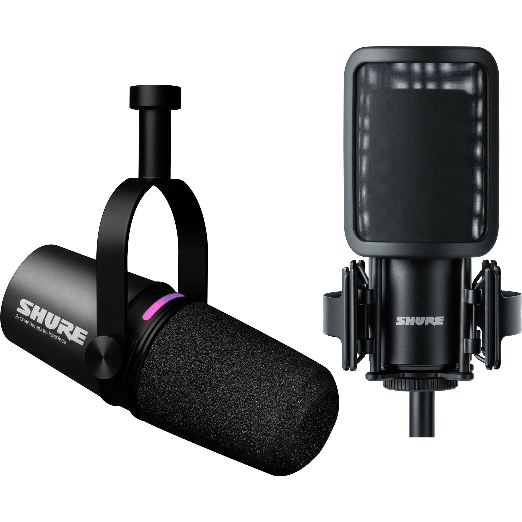 Shure MV7i + SM4 Due for Duet Kit with Two Microphones