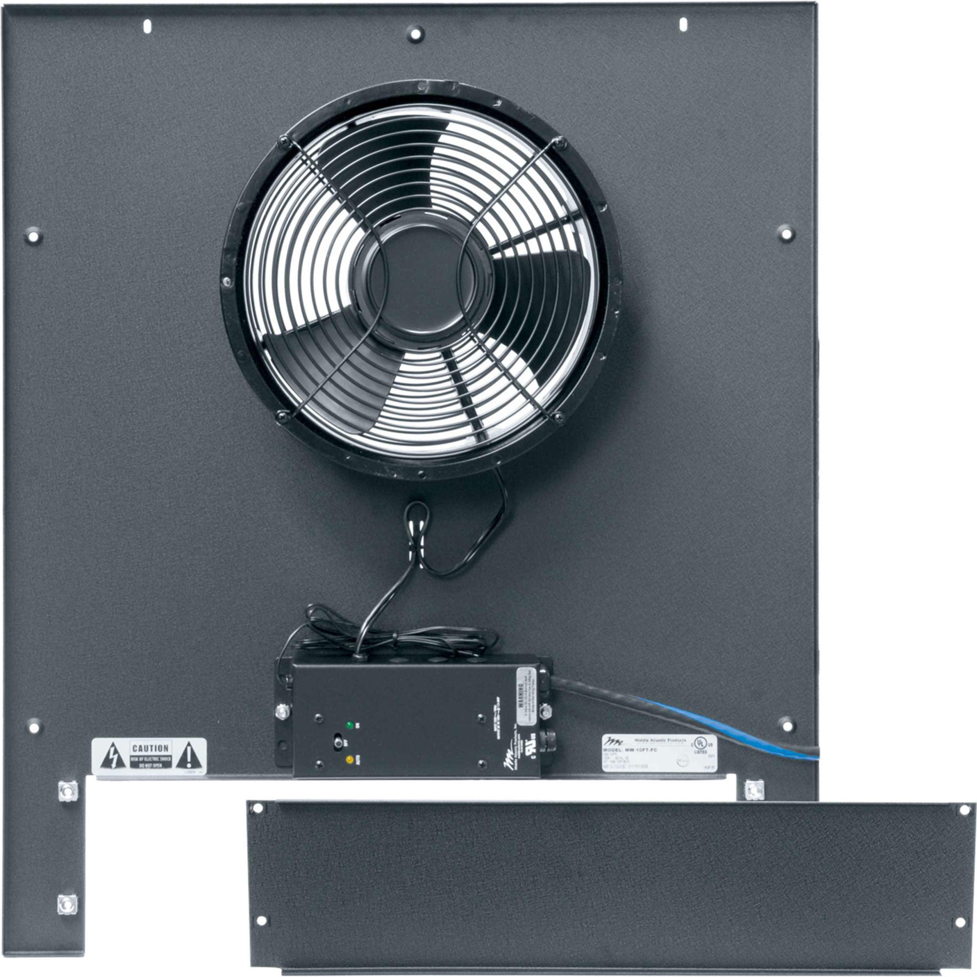 Middle Atlantic MW-10FT-FC Integrated Fan Top with 10" Fan & Speed Control Image 1