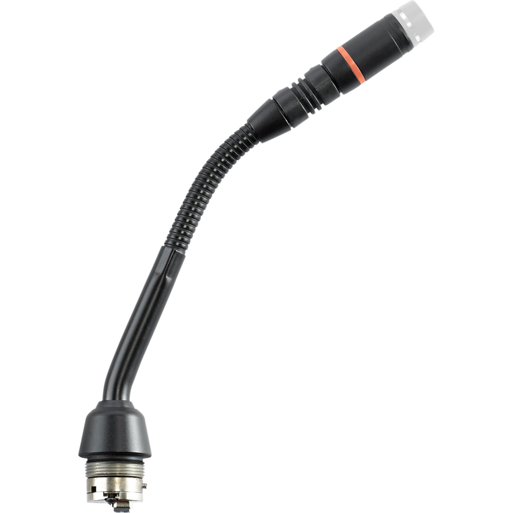 Shure MX405RLP/N 5" Gooseneck Mic with LED Ring, No Preamp (Black, No Capsule)