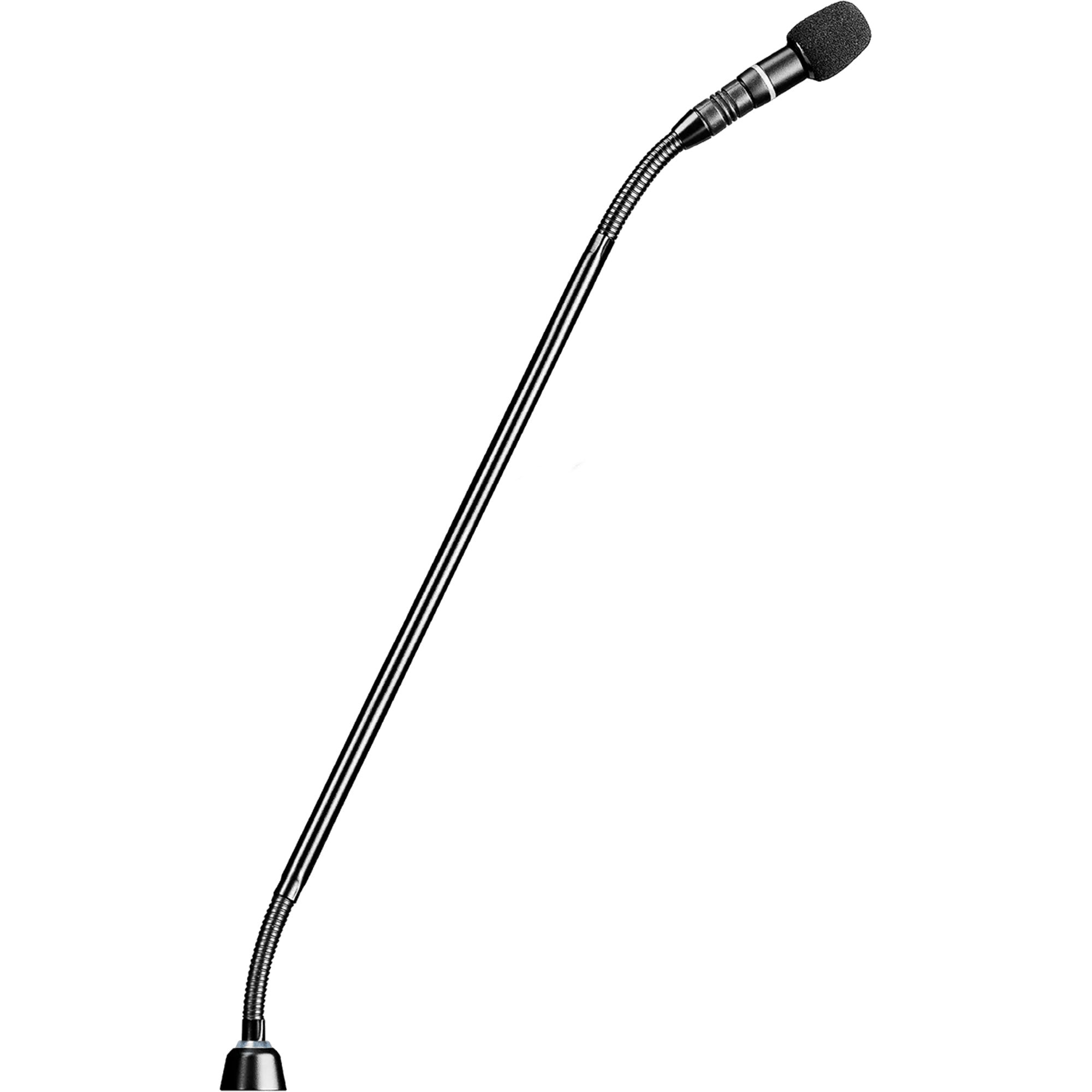 Shure MX415RLPDF/S 15" Dualflex Gooseneck Mic with LED Ring, No Preamp (Black, Supercardioid)