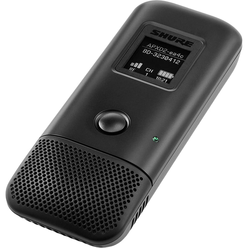 Shure MXW6X/C MXW neXt 2 Series Cardioid Boundary Microphone Transmitter (Black, 1.9 GHz)