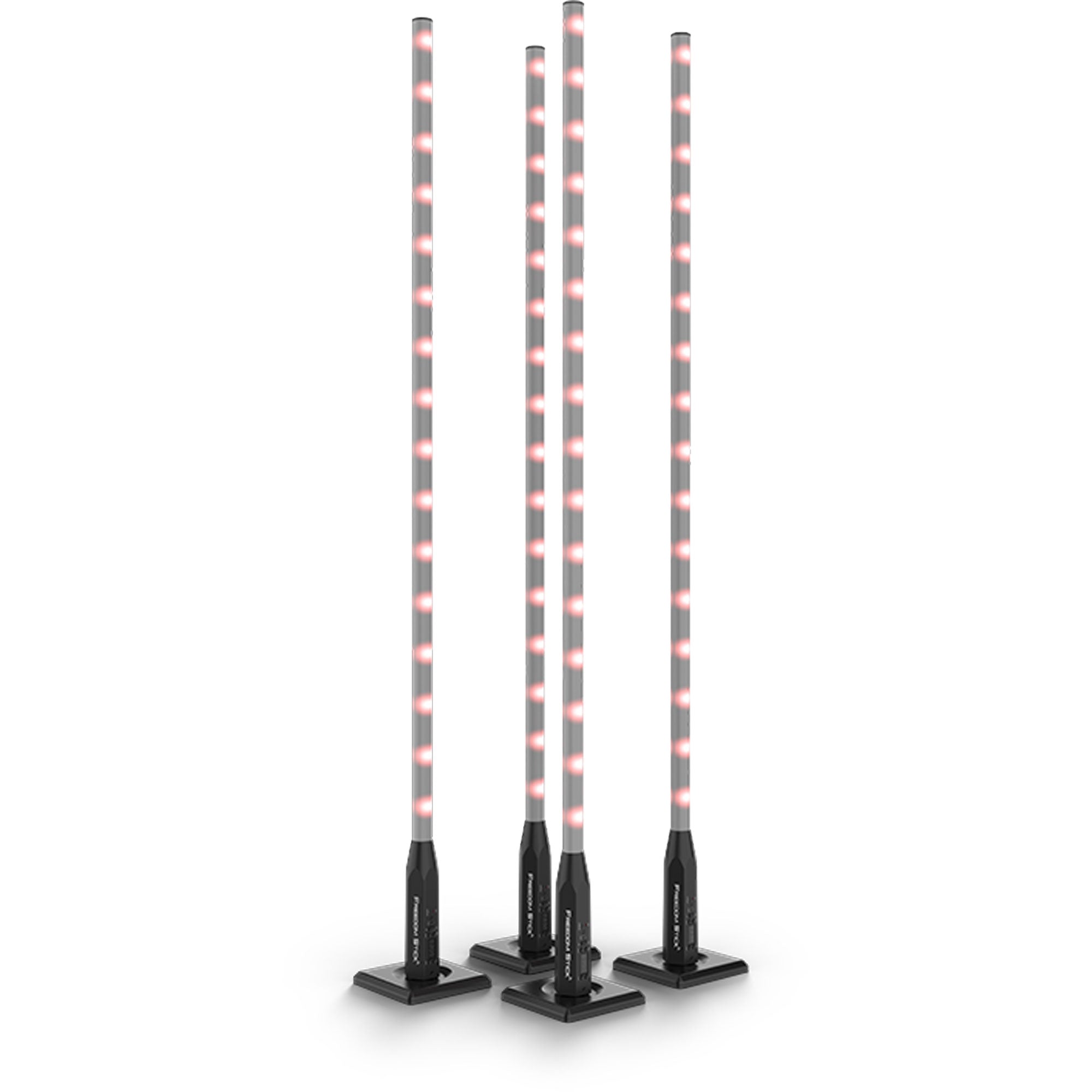 Chauvet DJ Freedom Stick X4 Battery-Powered RGB LED Tube Lighting Kit with Stands & Case (4 Pack)