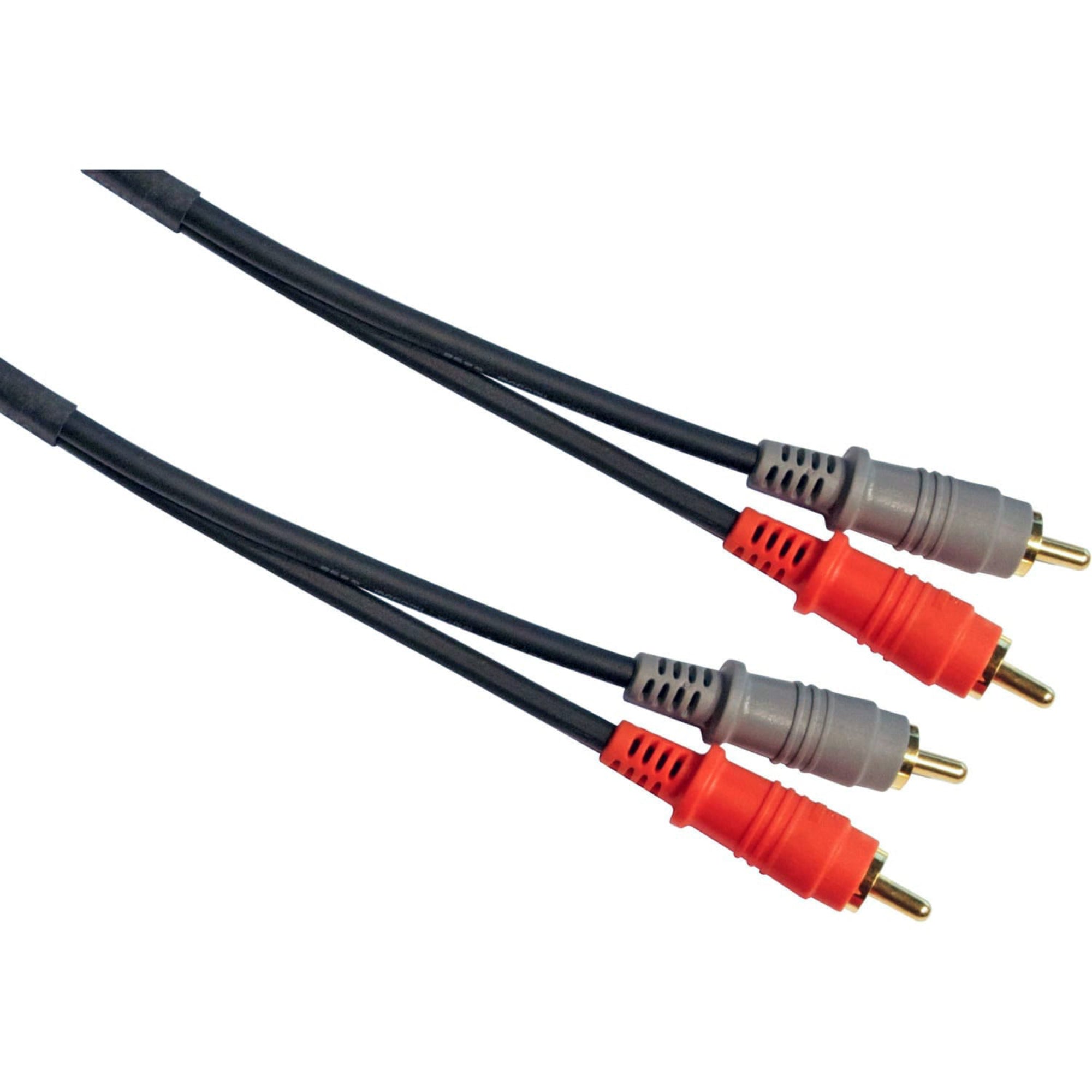 Mogami 3606 PuroFlex Dual RCA Male to Dual RCA Male Stereo Audio Patch Cable with Gold Plugs (6')