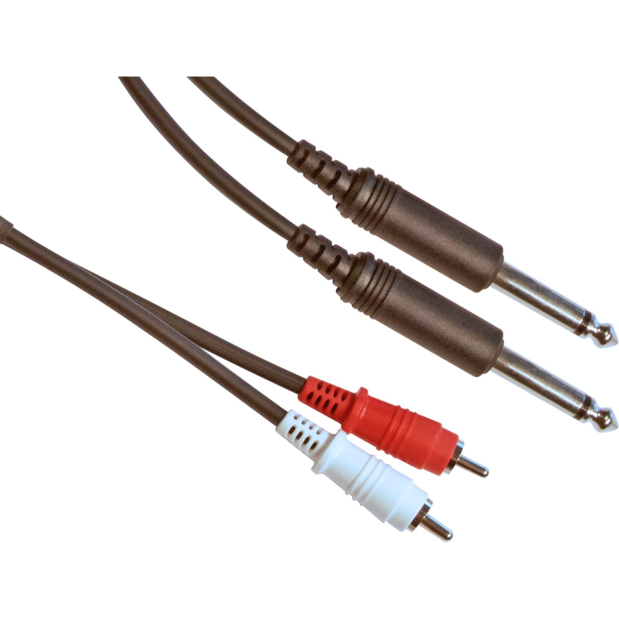 Mogami 3820 PuroFlex Dual RCA Male to Dual 1/4" Male TS Stereo Audio Patch Cable (20')