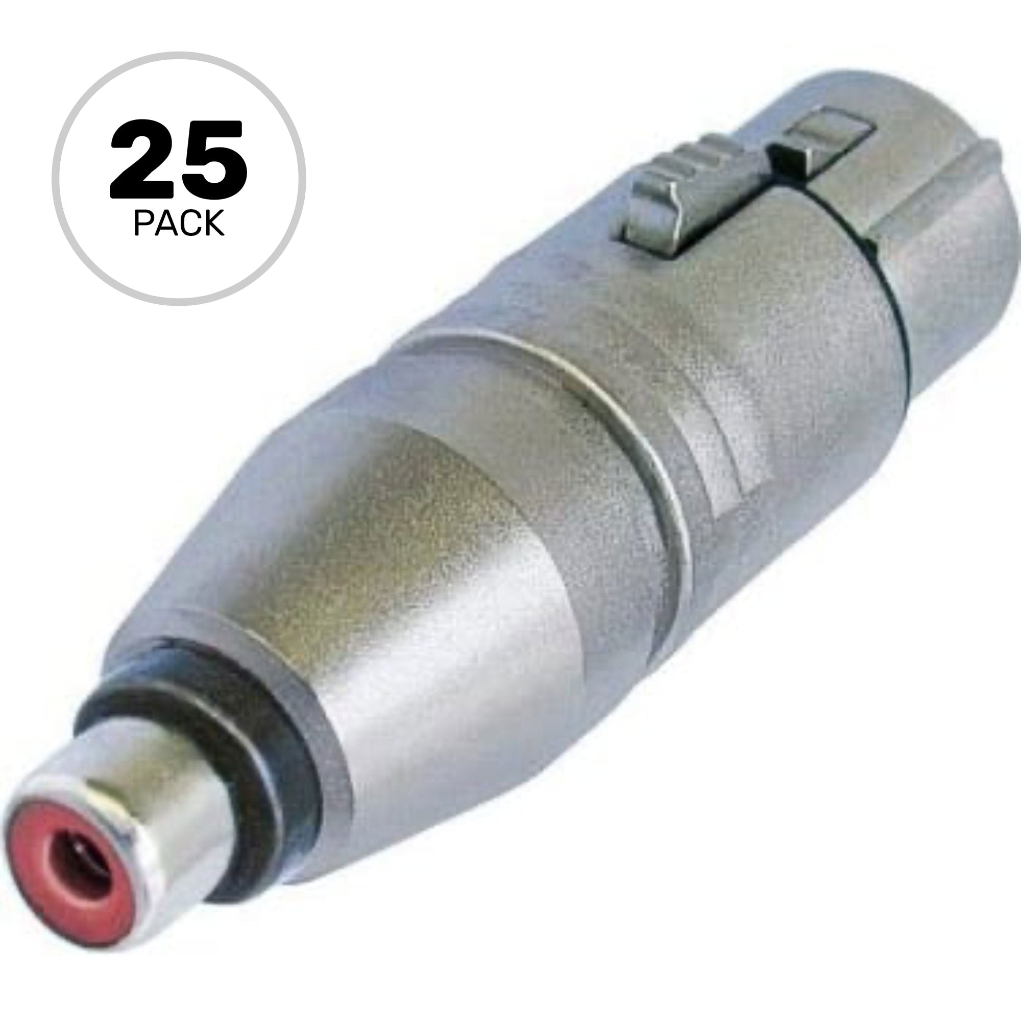 Neutrik NA2FPMF 3-Pin XLR Female to Female RCA Socket Adapter (Box of 25)