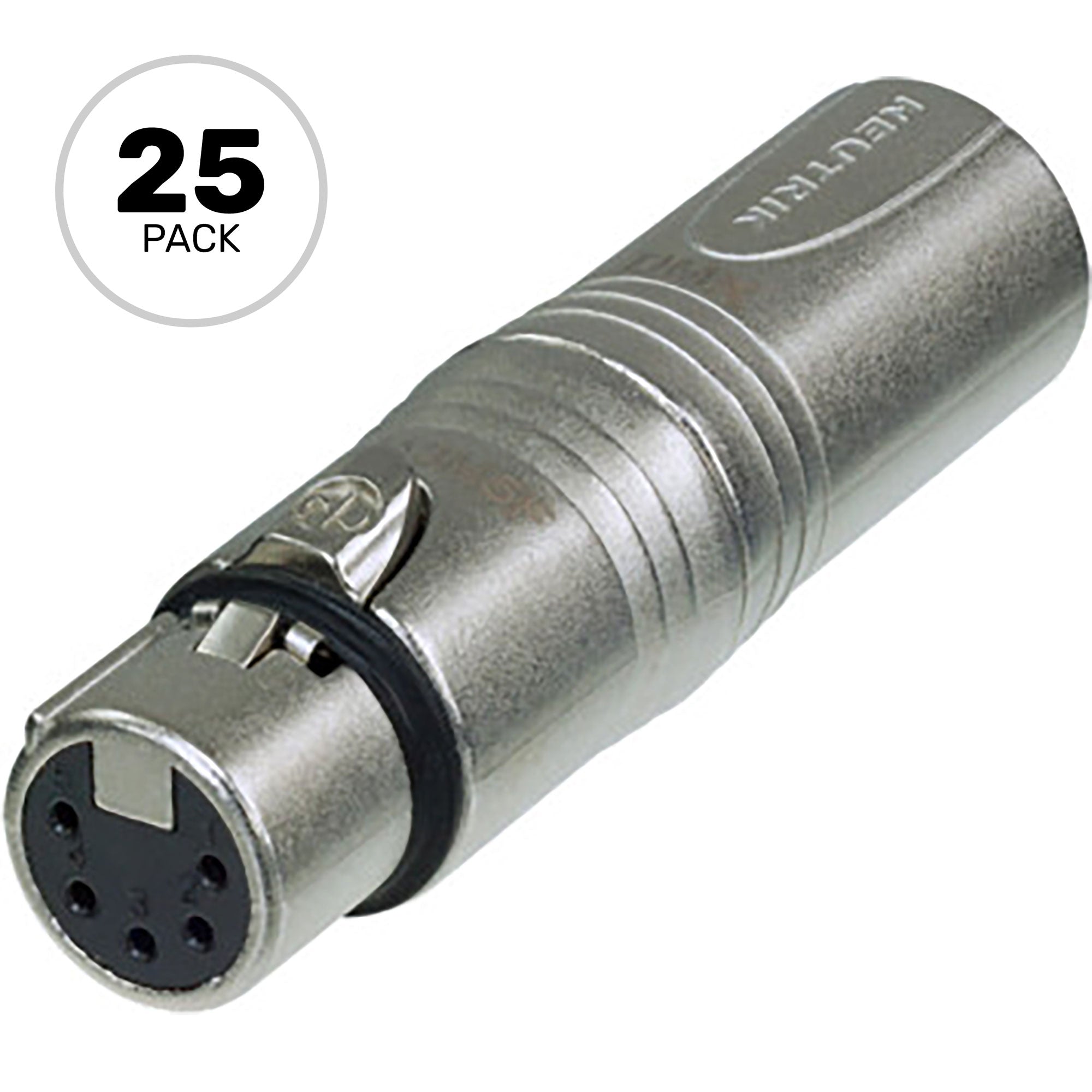 Neutrik NA3M5F 3-Pin XLR Male to 5-Pin XLR Female Adapter (Box of 25)