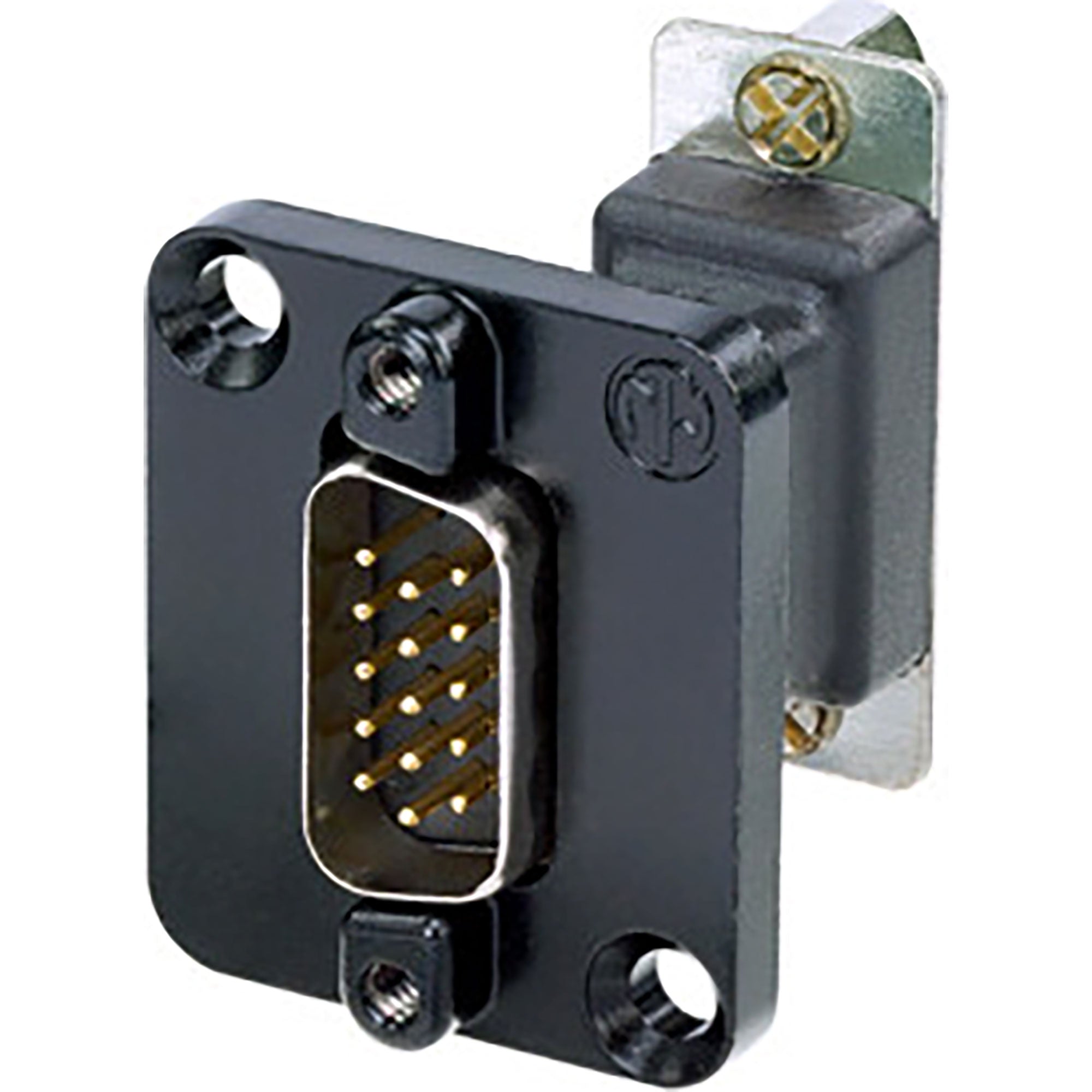 Neutrik NADB15MF-B 15 Pole D-Sub Male to Female Feedthrough (Black, Box of 25)
