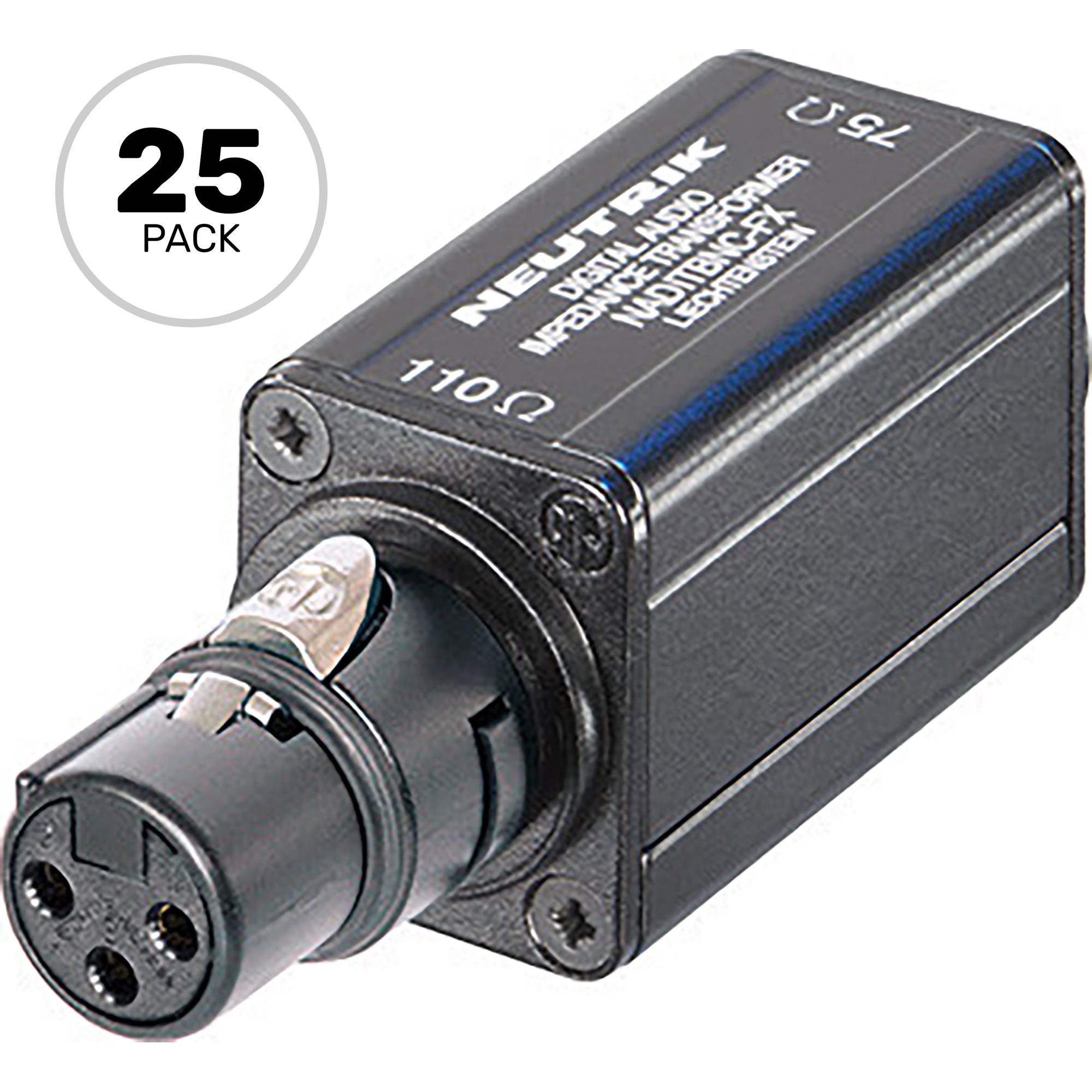 Neutrik NADITBNC-FX AES/EBU Impedance Transformer 110 to 75 Ohm (Box of 25)
