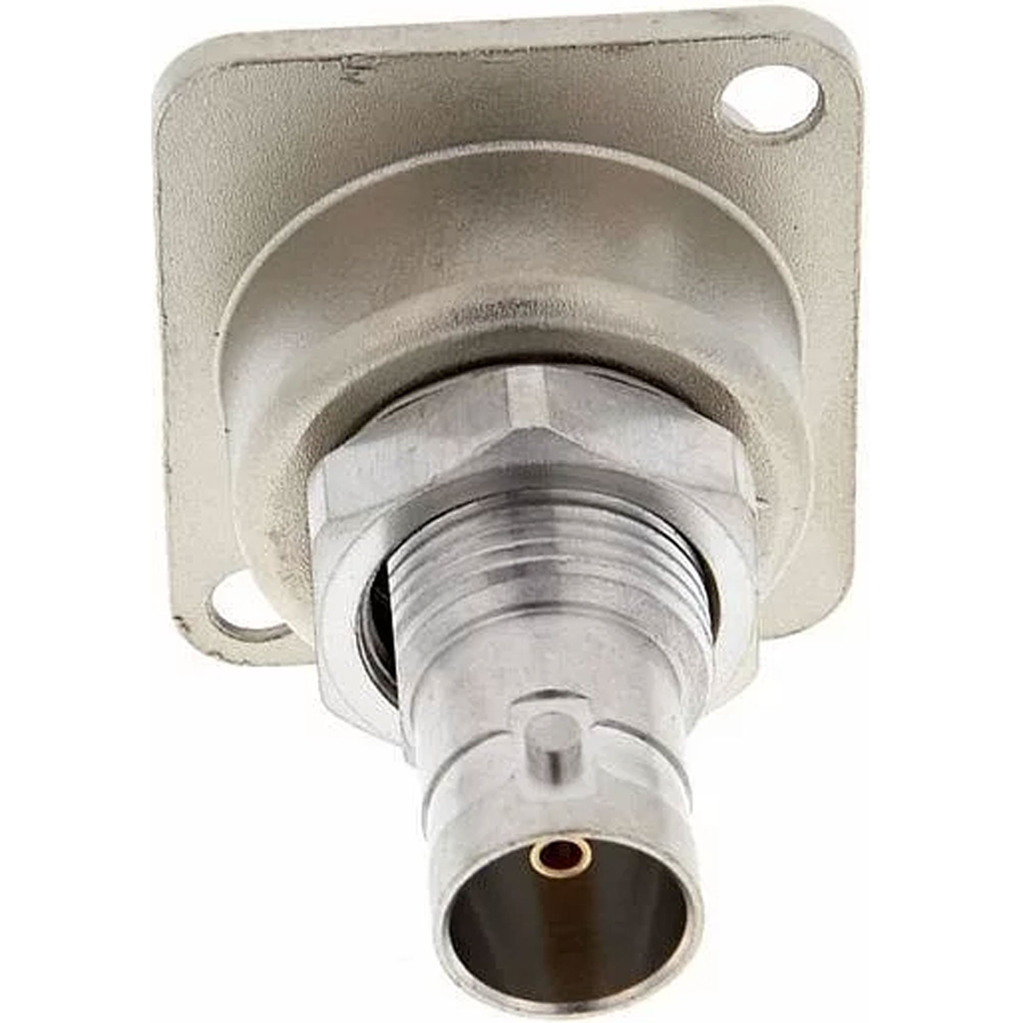 Neutrik NBB75DFG Grounded BNC Chassis Connector (Nickel, Box of 100)