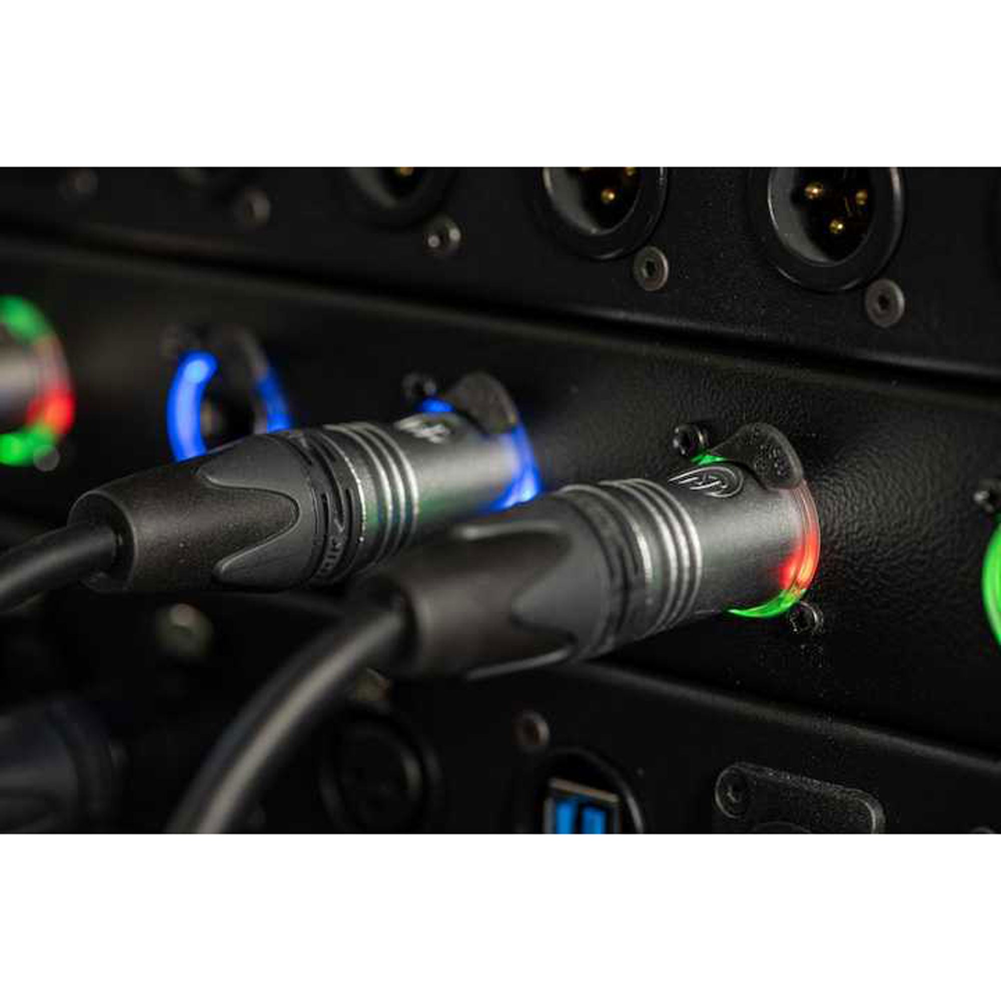 Neutrik NC3MAH-LR Male 3-Pin XLR PCBH Chassis Connector with Halo Light Ring (Box of 100)