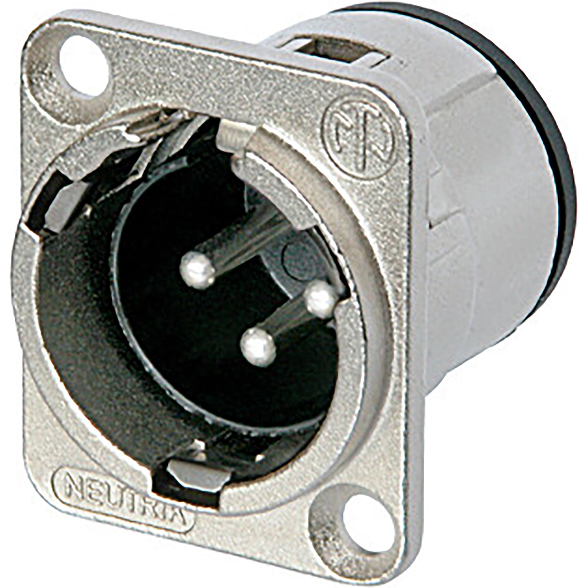 Neutrik NC3MD-V Male 3-Pin XLR Vertical PCB Mount Chassis Connector (Nickel/Silver, Box of 100)