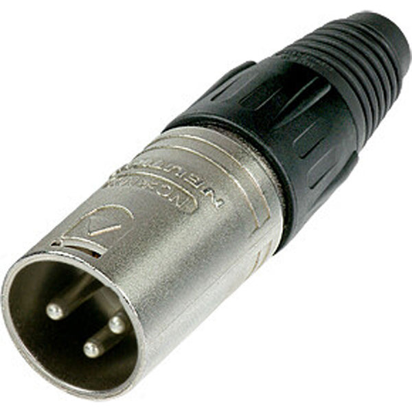 Neutrik NC3MX Male 3-Pin XLR Cable Connector (Nickel/Silver)