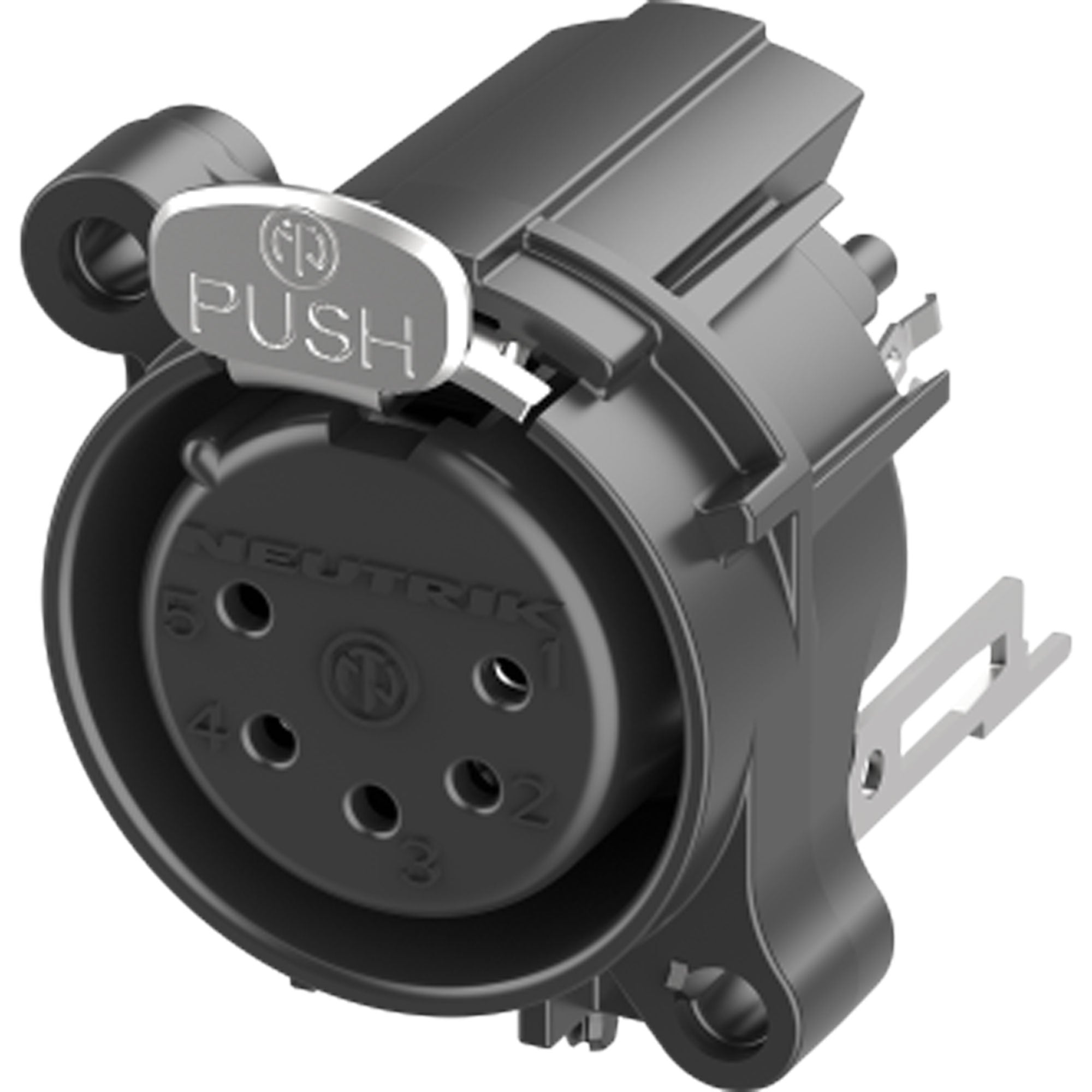 Neutrik NC5FAV1 Vertical PCB Mount Female 5-Pin XLR Connector (Box of 100)