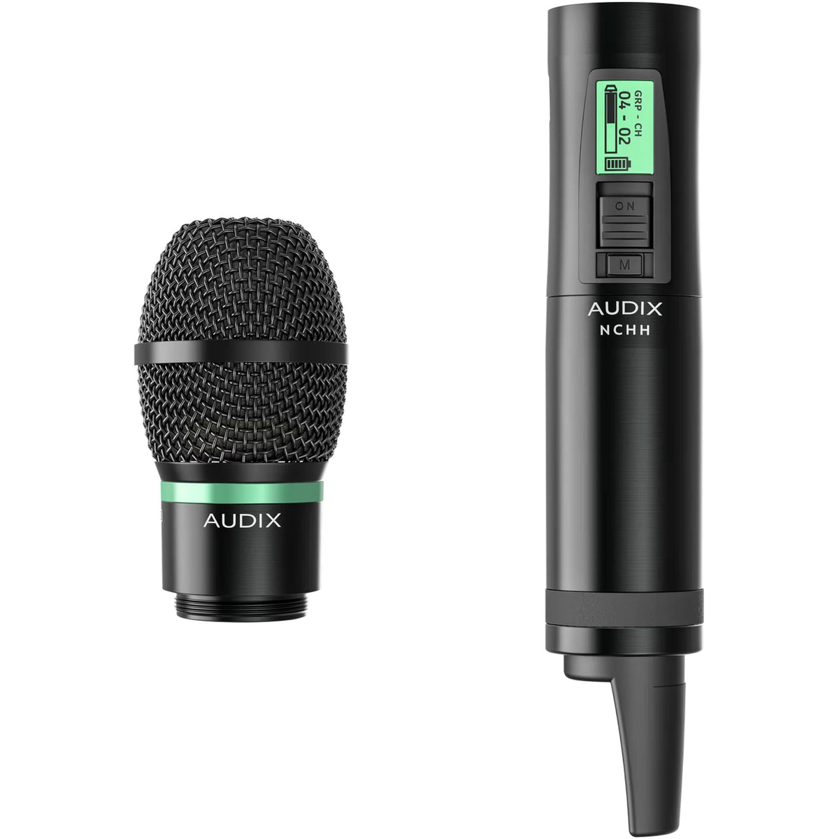 Audix NCHHEC Novacore UHF Digital Handheld Wireless Transmitter with NCEC Extended Cardioid Capsule (494-542 MHz)