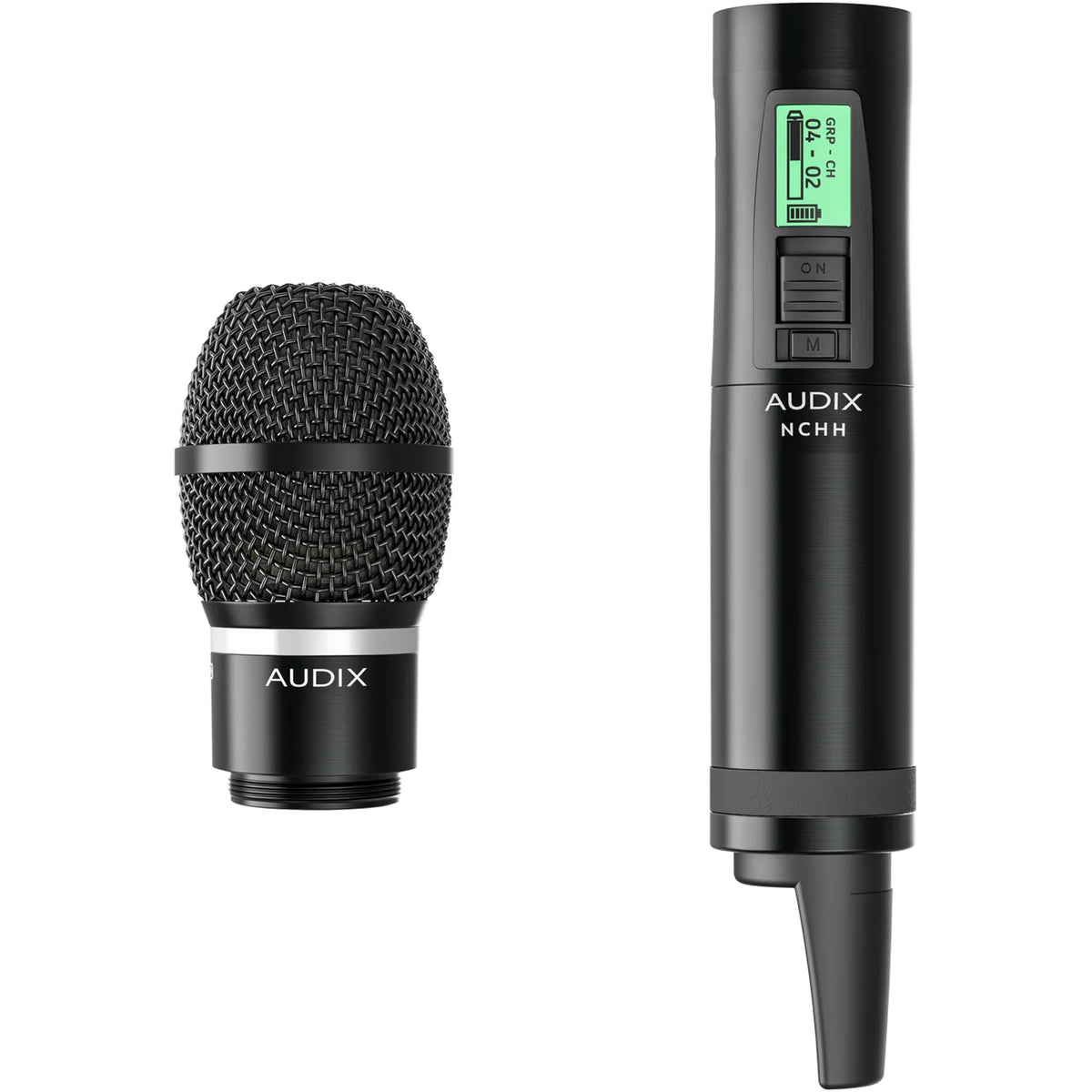 Audix NCHHTH Novacore UHF Digital Handheld Wireless Transmitter with NCTH Tight Hypercardioid Capsule (494-542 MHz)
