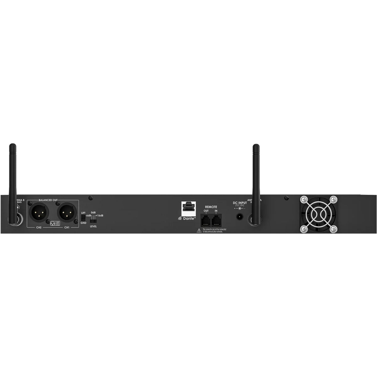 Audix NCR2 Novacore Dual-Channel Digital Wireless Receiver with Dante (494-542 MHz)