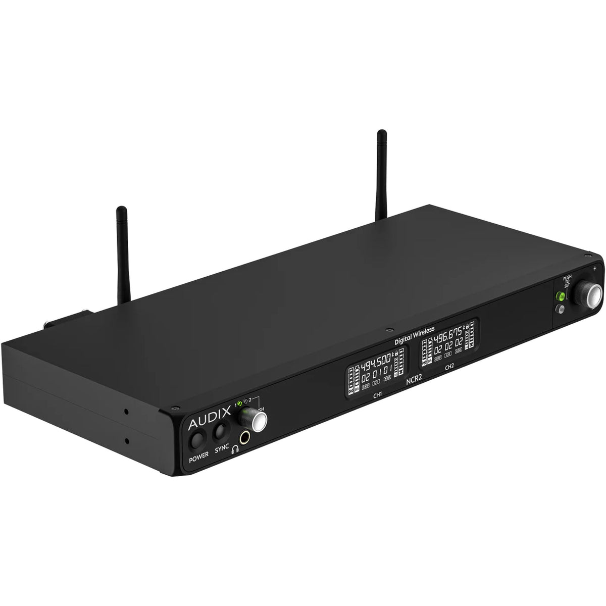 Audix NCR2 Novacore Dual-Channel Digital Wireless Receiver with Dante (494-542 MHz)