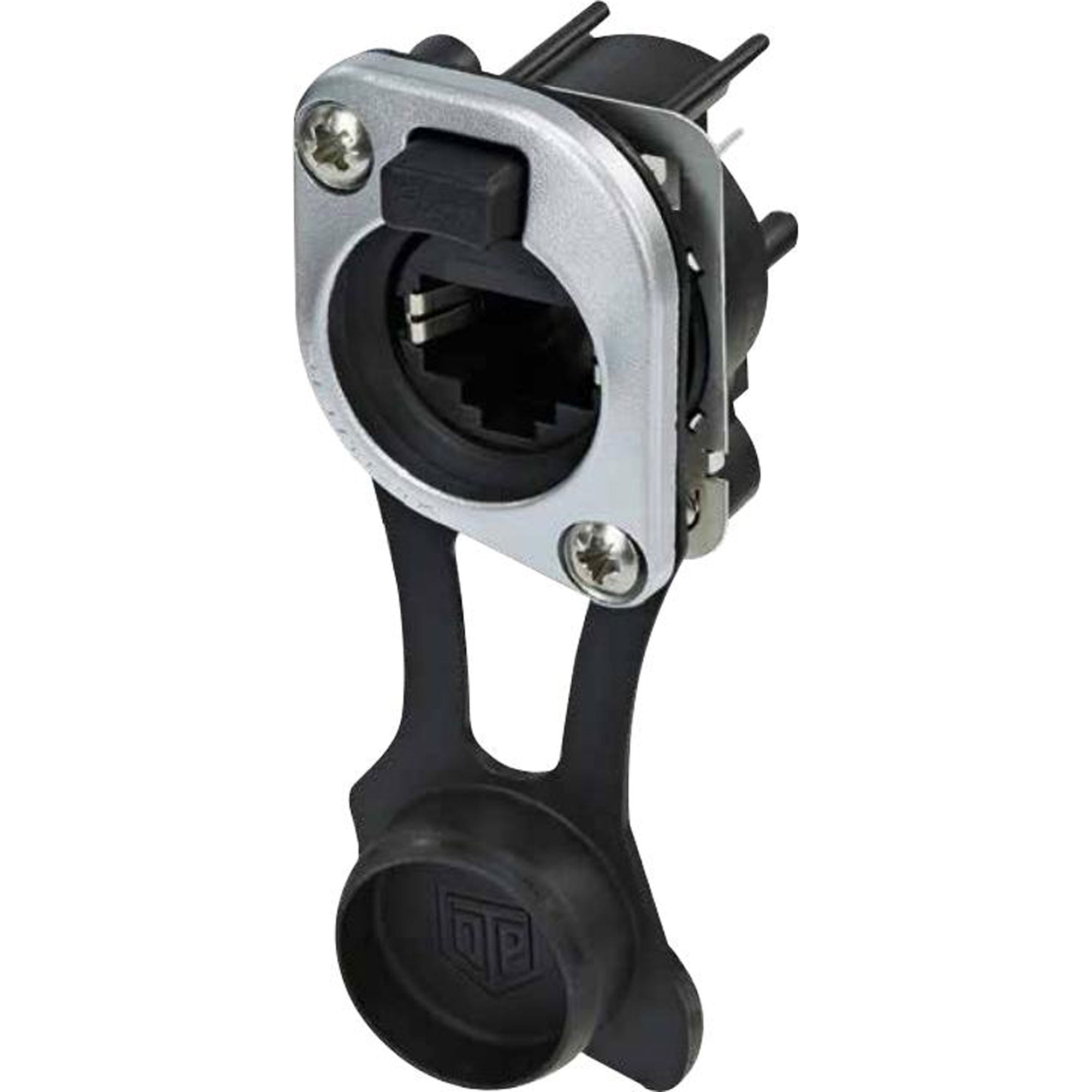 Neutrik NE8FDP-TOP etherCON RJ45 IP65 Outdoor Feedthrough Receptacle (Nickel, Box of 50)