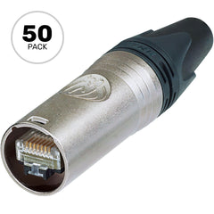 Neutrik NE8MX6 etherCON Cat6a Cable Connector (Nickel, Box of 50) Image 1