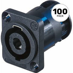 Neutrik NL4MP-ST 4-Pole speakON Panel Mount Connector (Screw Terminals, Box of 100) Image 1