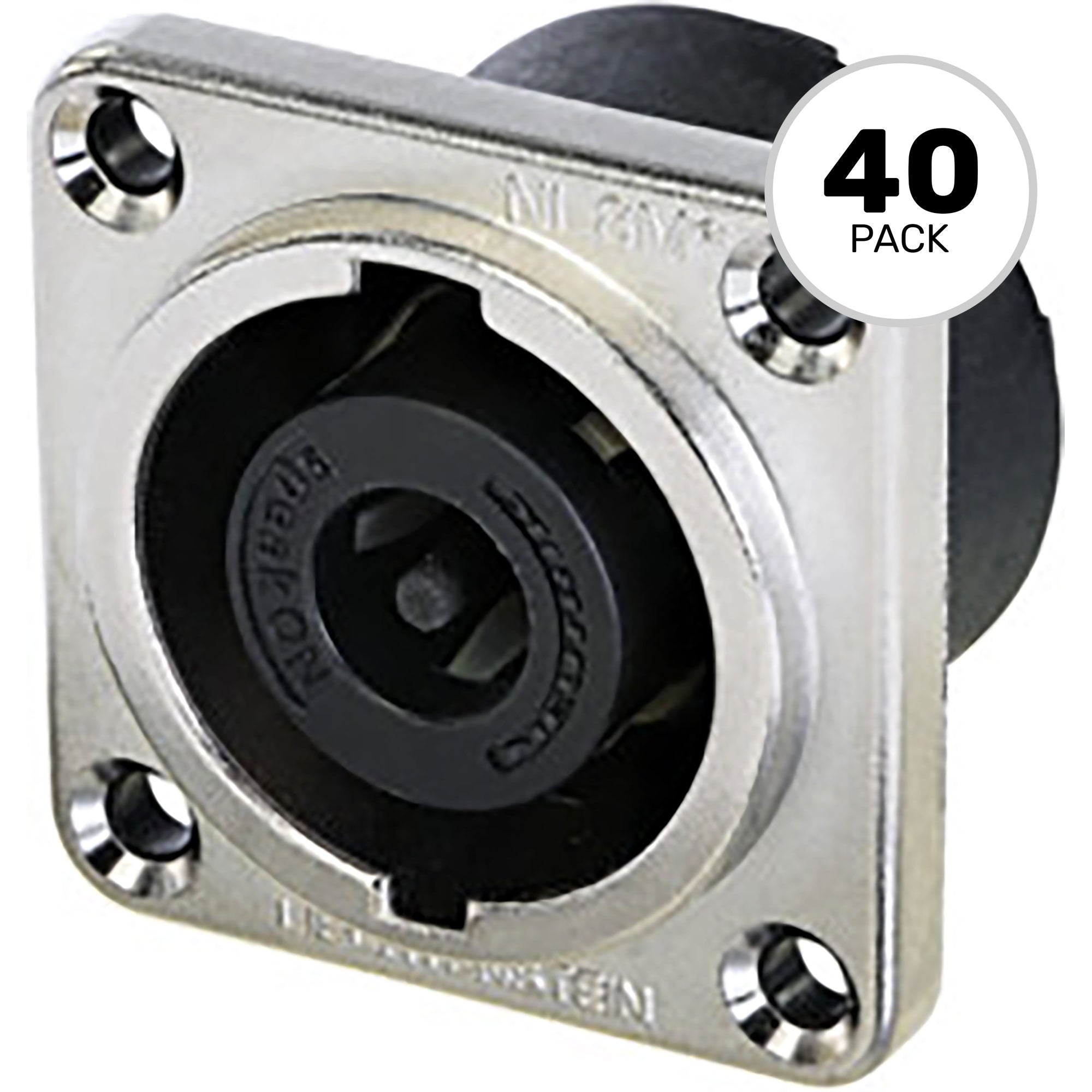 Neutrik NL8MPRXX 8-Pole speakON Panel Mount Connector (Nickel/Silver)