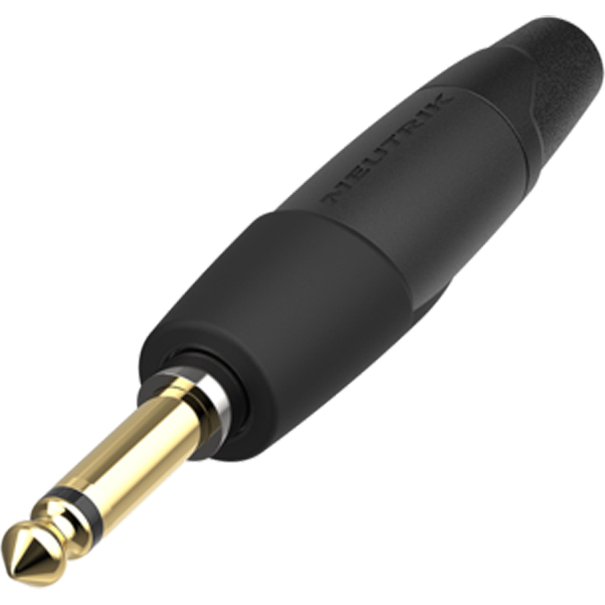 Neutrik NP2XX-SILENT-0 Professional 1/4" TS Mono silentPLUG STARDUST Edition (Black/Gold, 100 Pack)