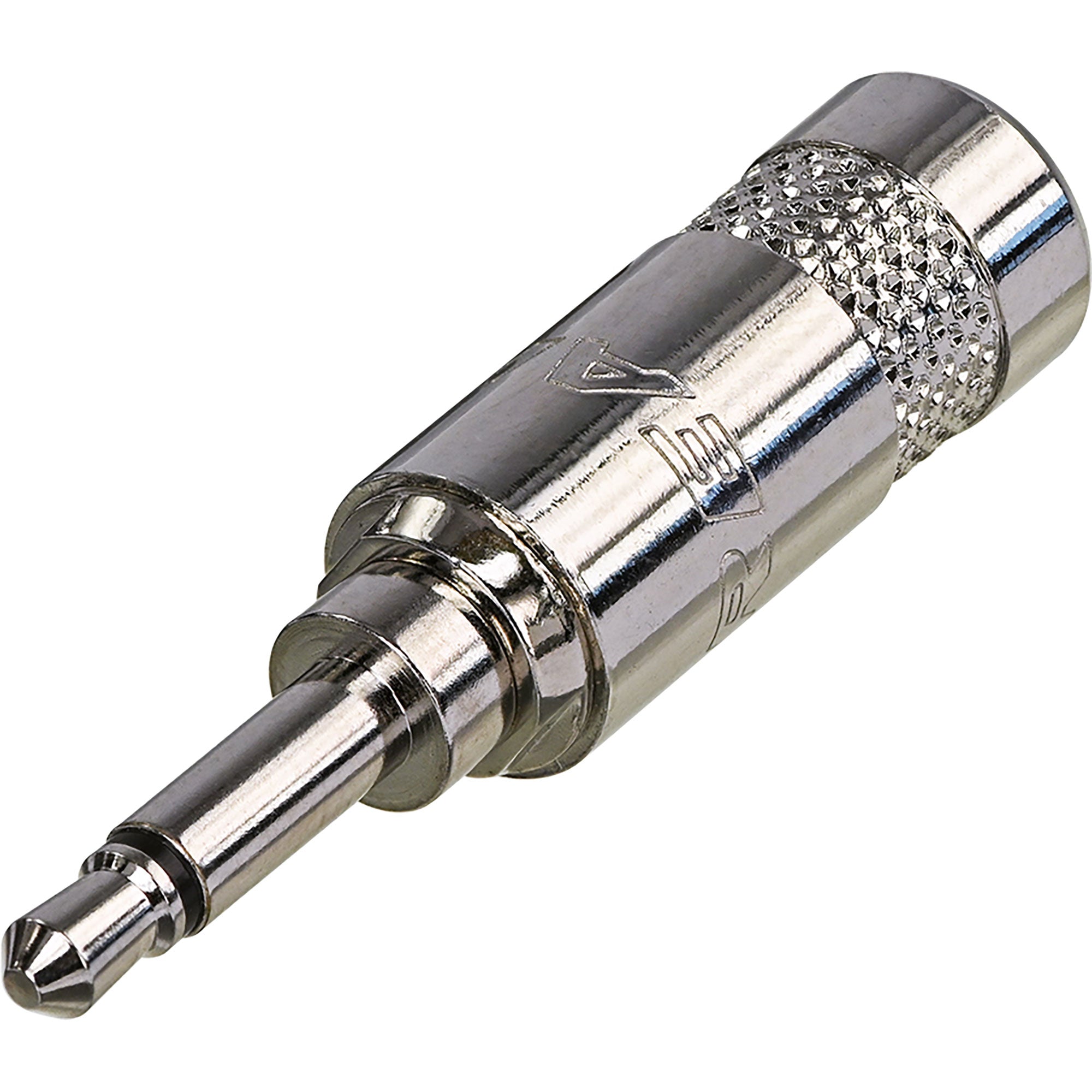 Neutrik Rean NYS226L 3.5mm Mono Phone Plug with Large Cable Outlet (Nickel/Silver, Box of 100)