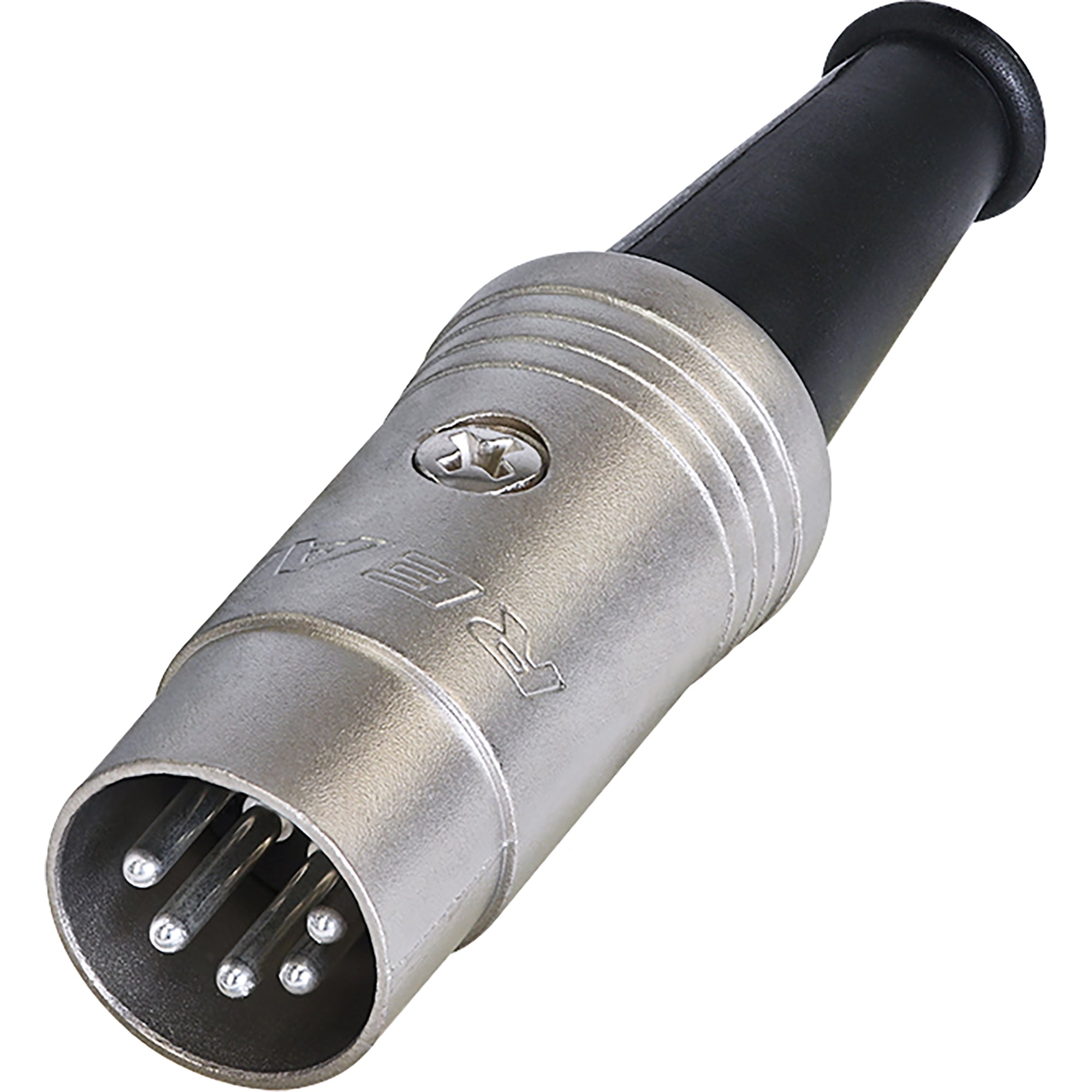 Neutrik Rean NYS322 5-Pin DIN MIDI Cable Connector (Nickel/Silver, Box of 100)