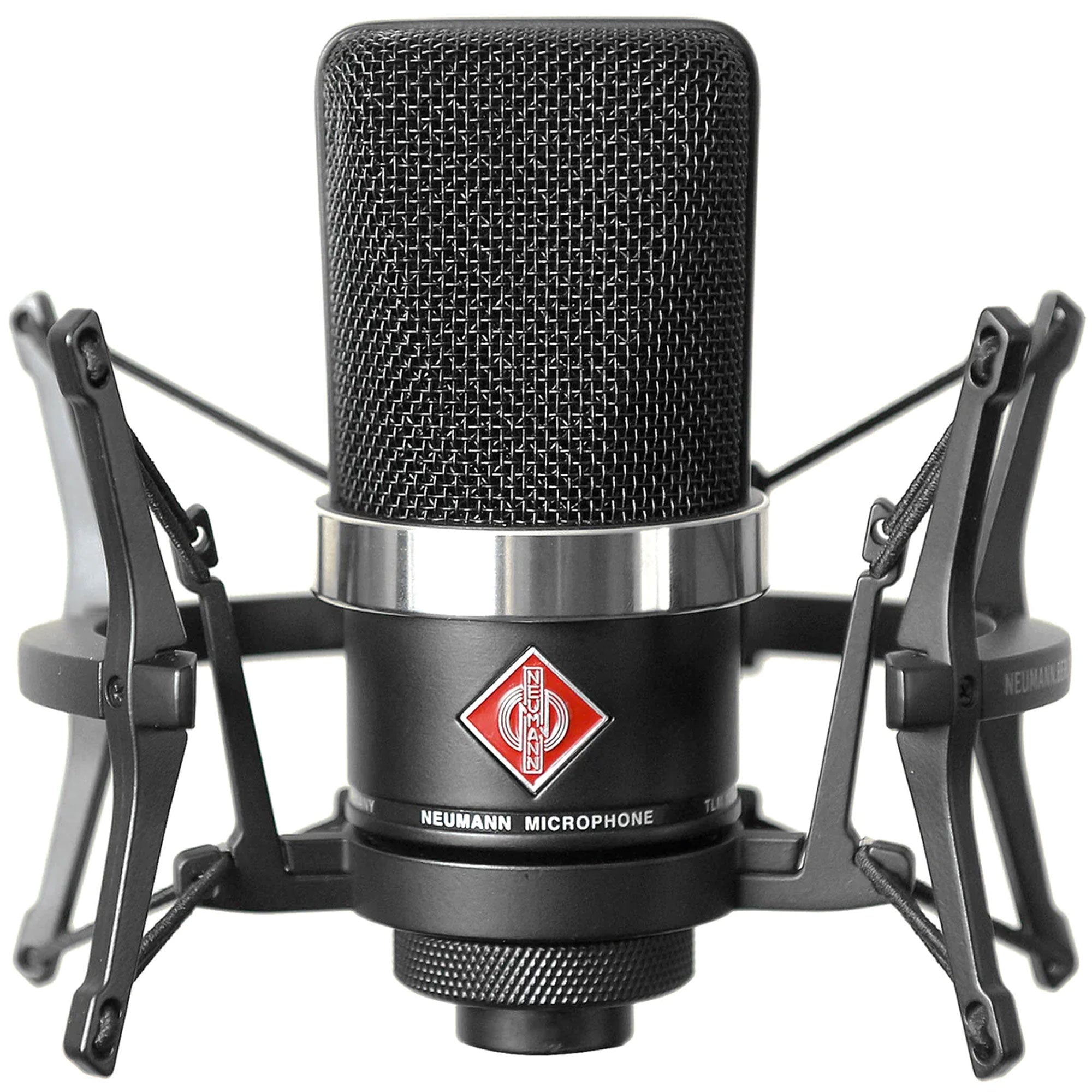 Neumann TLM 102 BK Studio Set Large-Diaphragm Cardioid Condenser Microphone with Shockmount (Black)