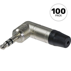 Neutrik NTP3RC Right-Angle 3.5mm Stereo Phone Plug (Nickel/Silver, Box of 100) Image 1