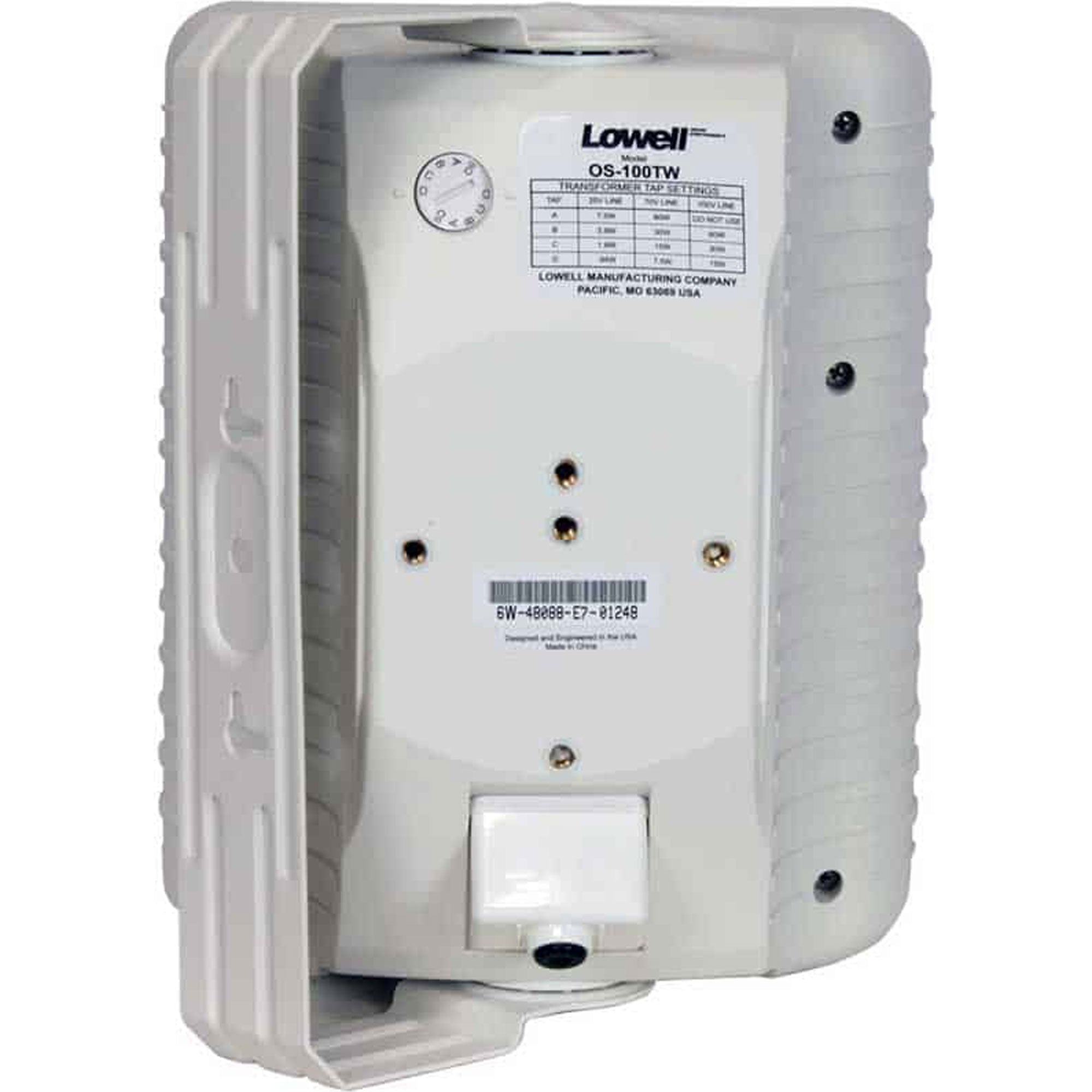 Lowell OS100TW 100W Indoor/Outdoor Two-Way Speaker (White)