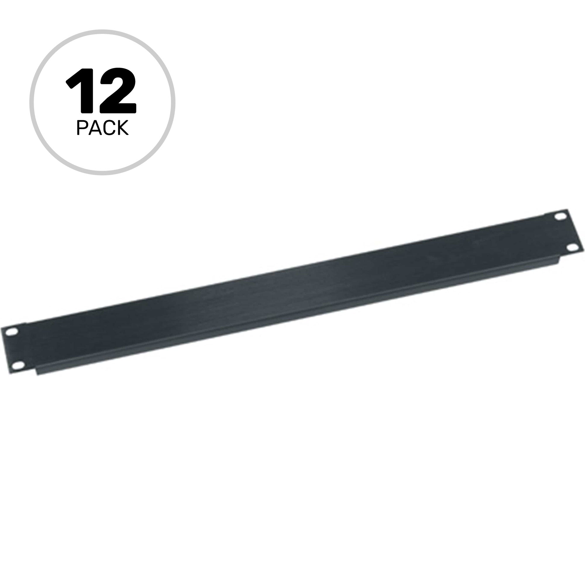 Middle Atlantic PBL1-CP12 Flanged Blank Rack Panel 1U (12 Pack)