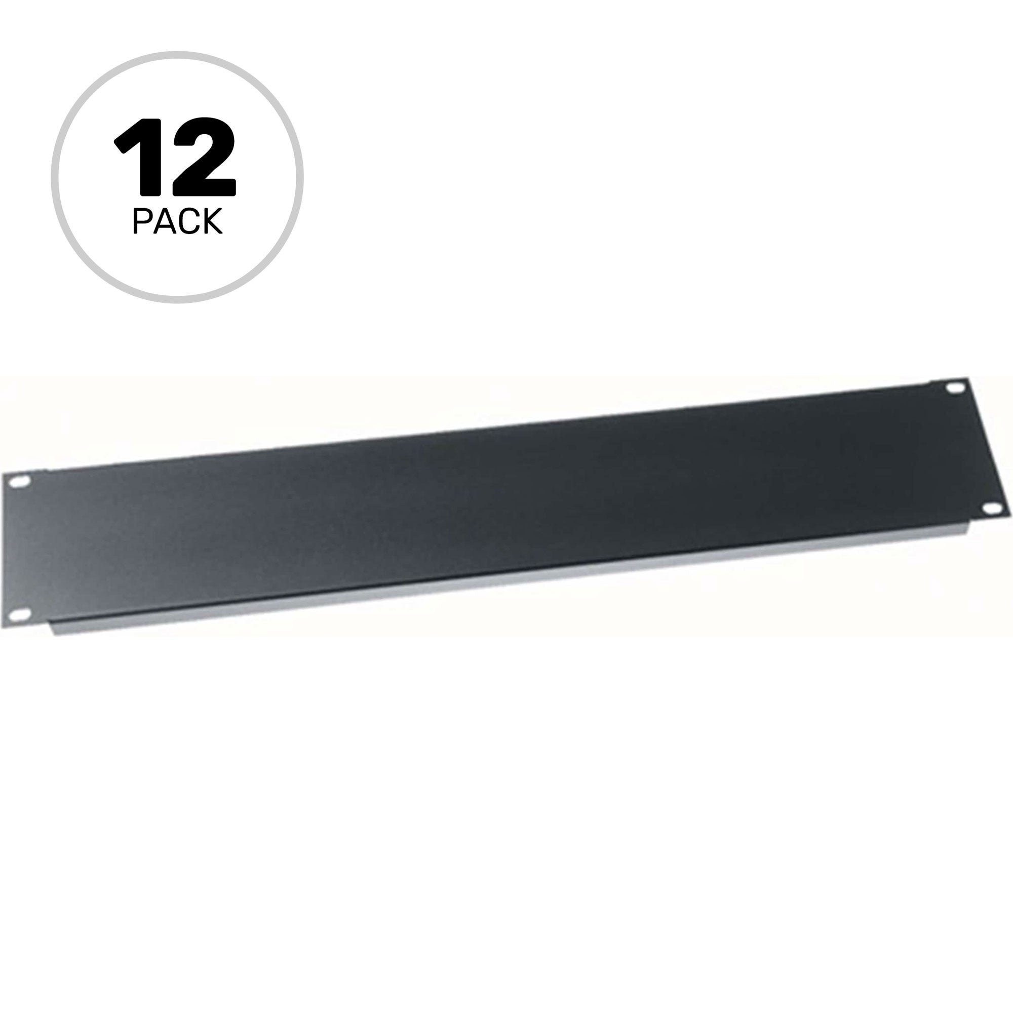 Middle Atlantic PBL2-CP12 Flanged Blank Rack Panel 2U (12 Pack)